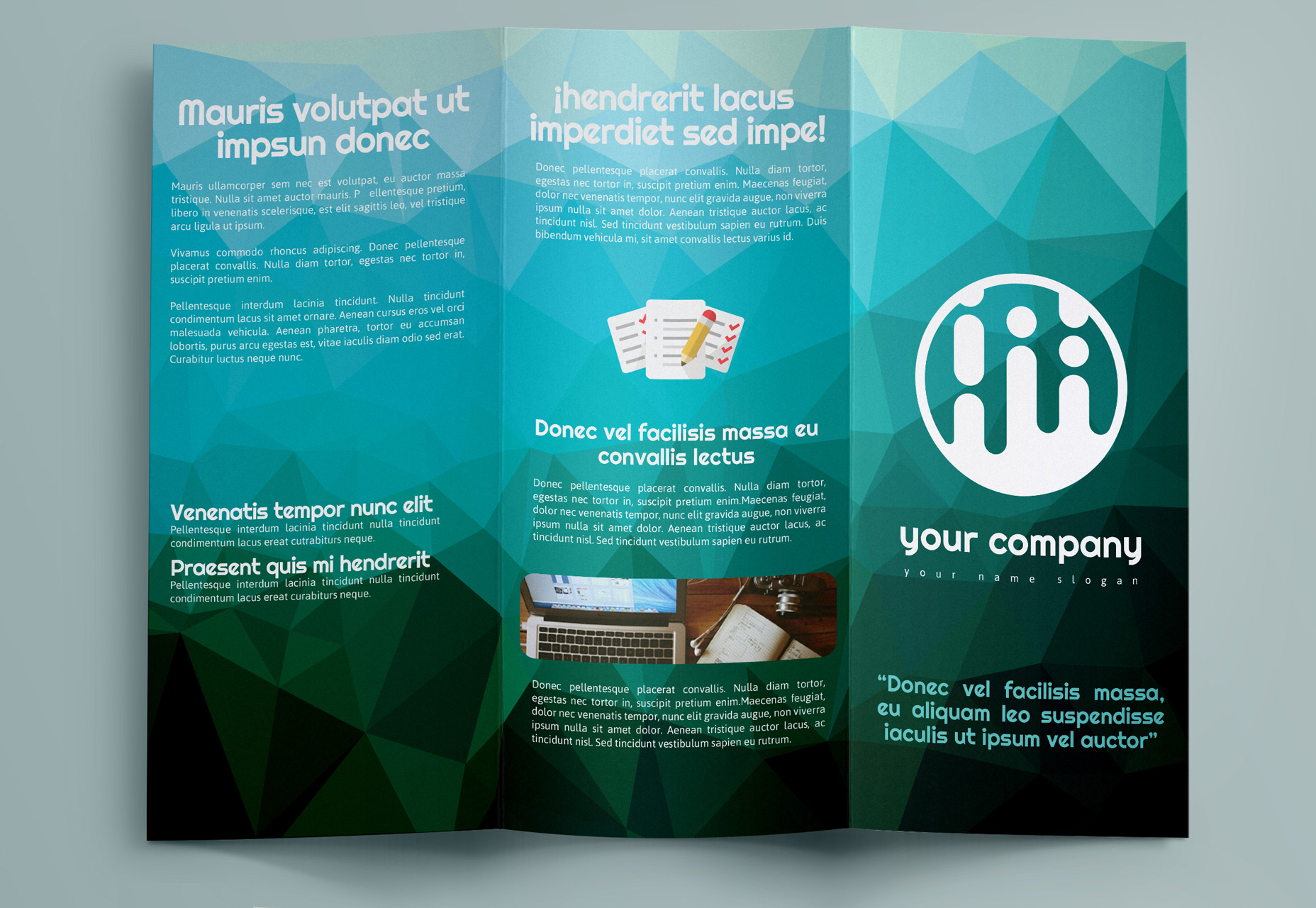 Geometric Brochure Trifold Template
