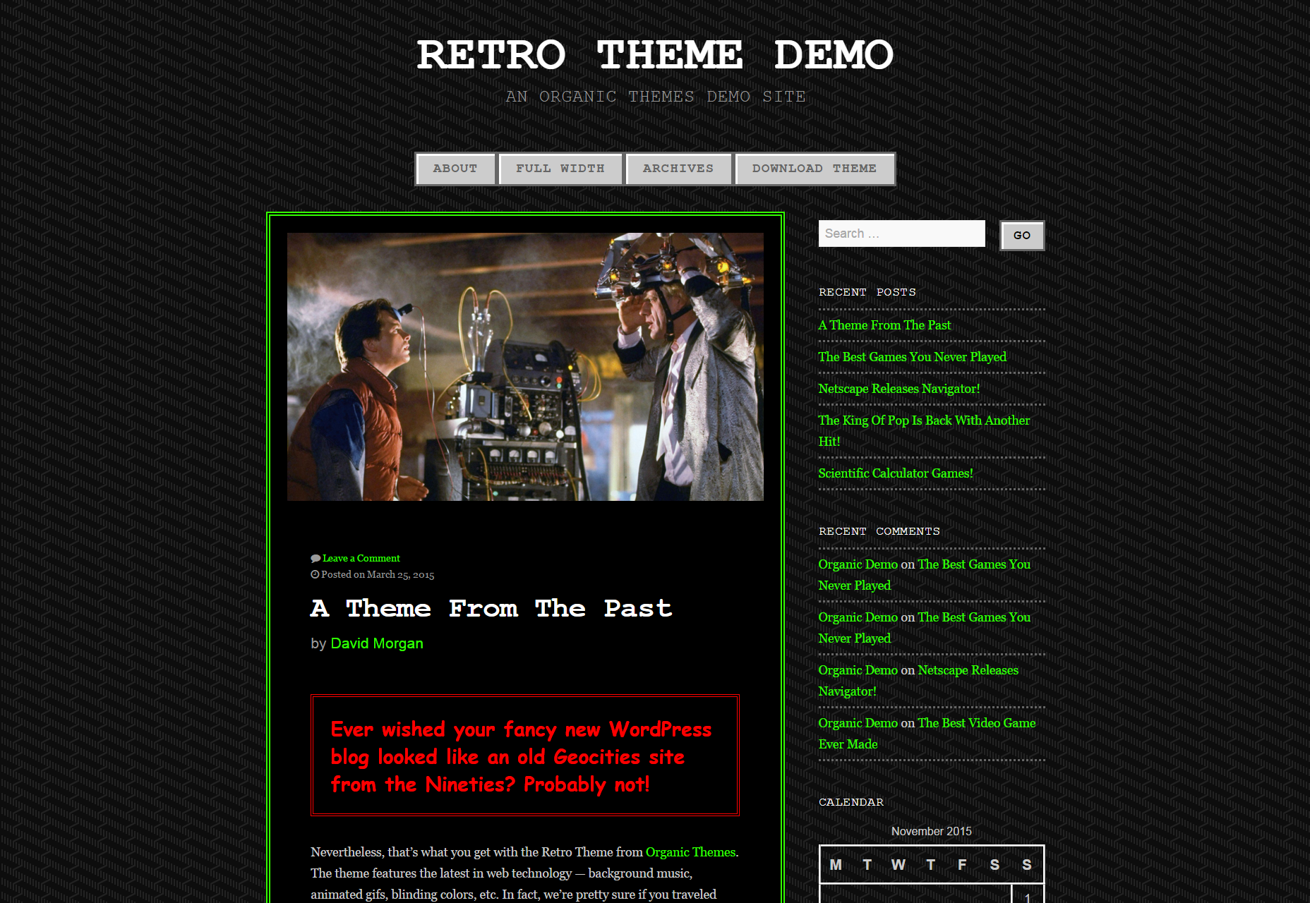 Retro Theme: Classic Videogame-inspired WordPress Themes