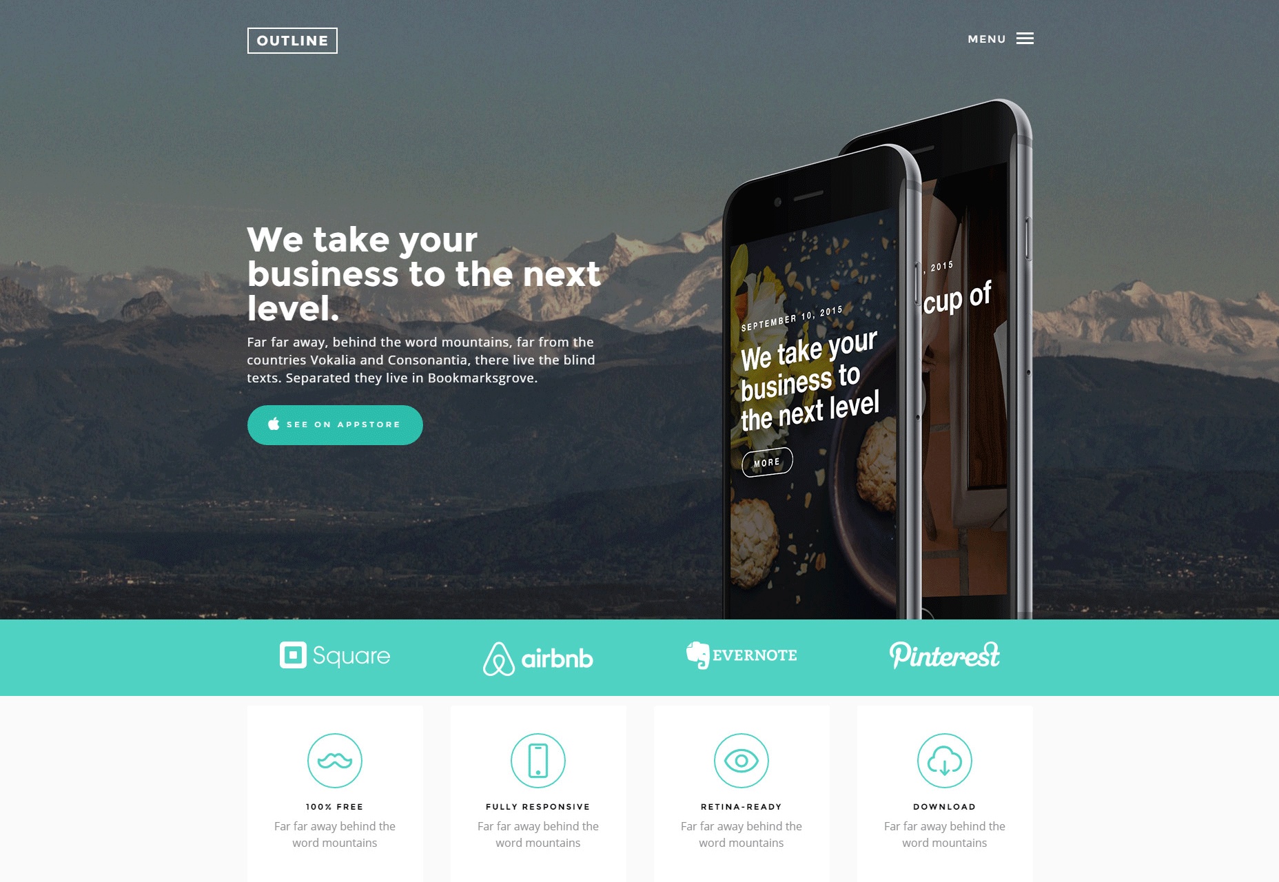 Outline: HTML5 Portfolio Bootstrap Template