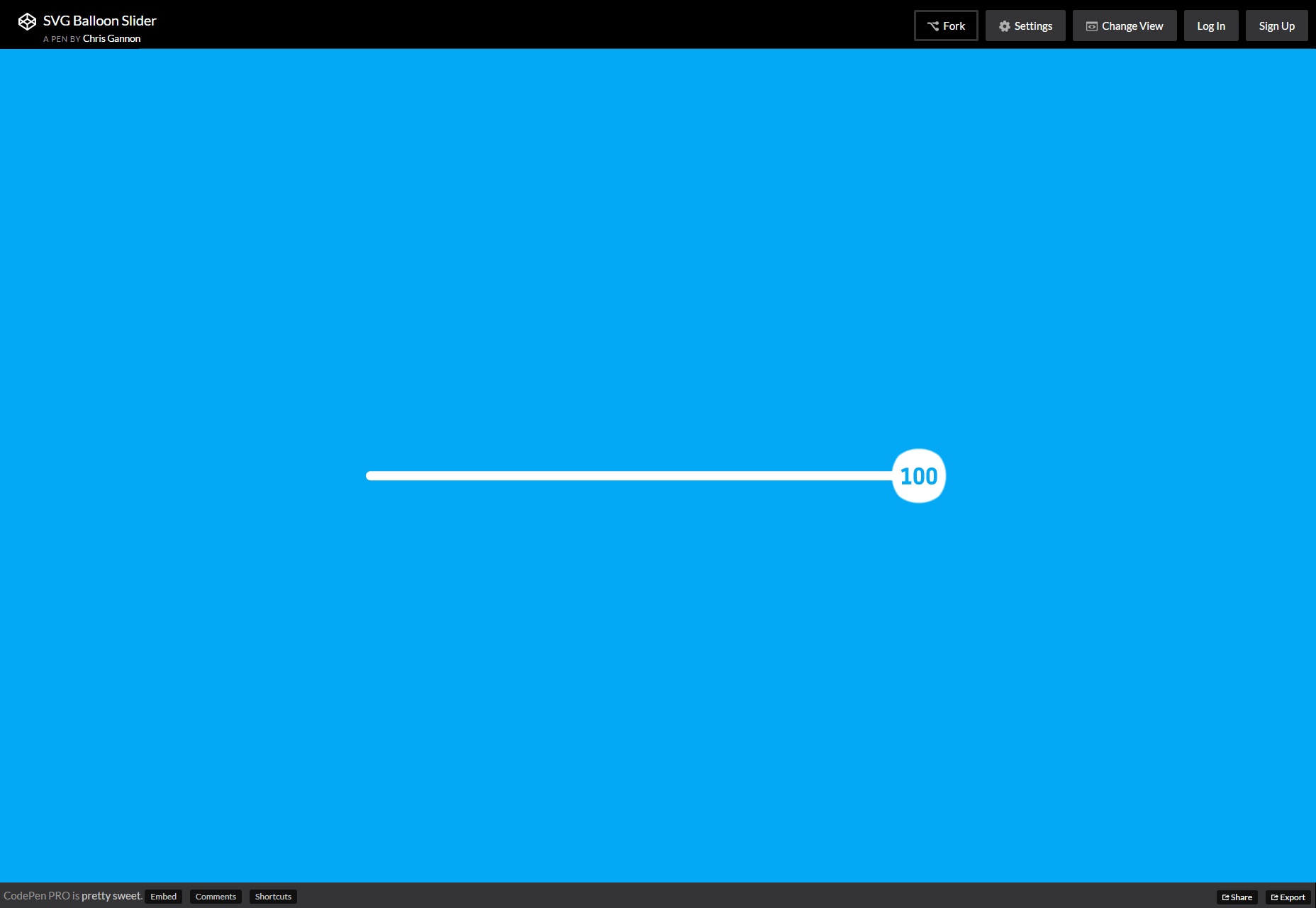 SVG Balloon Slider