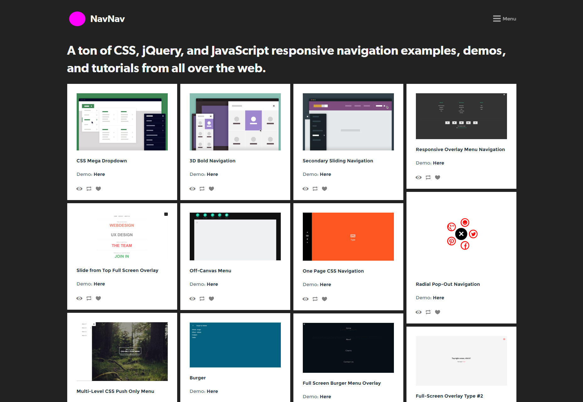 NavNav: Responsive Navigation Bar & Menu Resources