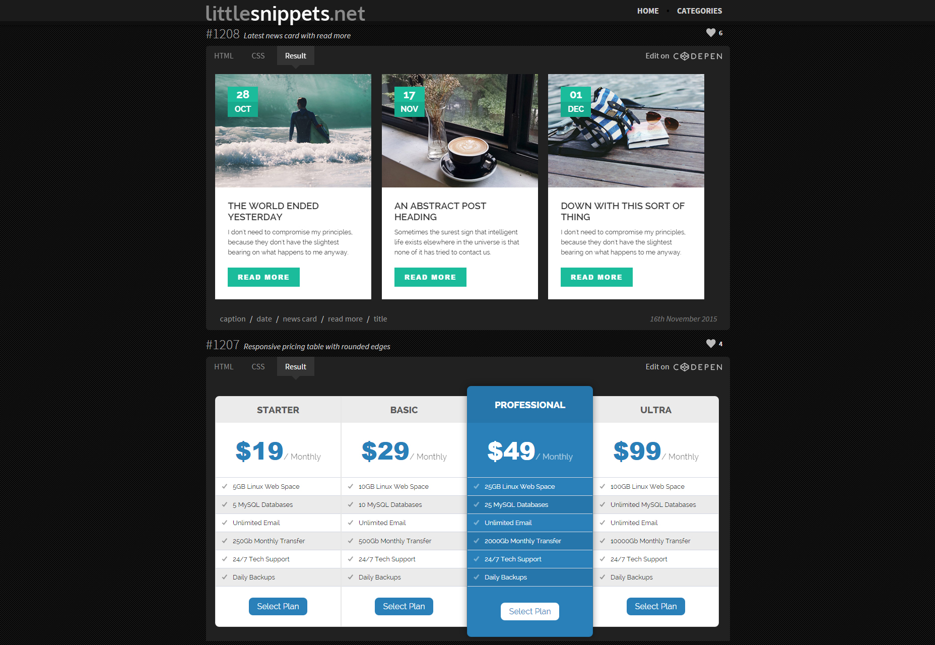 LittleSnippets: A Free Collection of CSS3/HTML Snippets.jpg