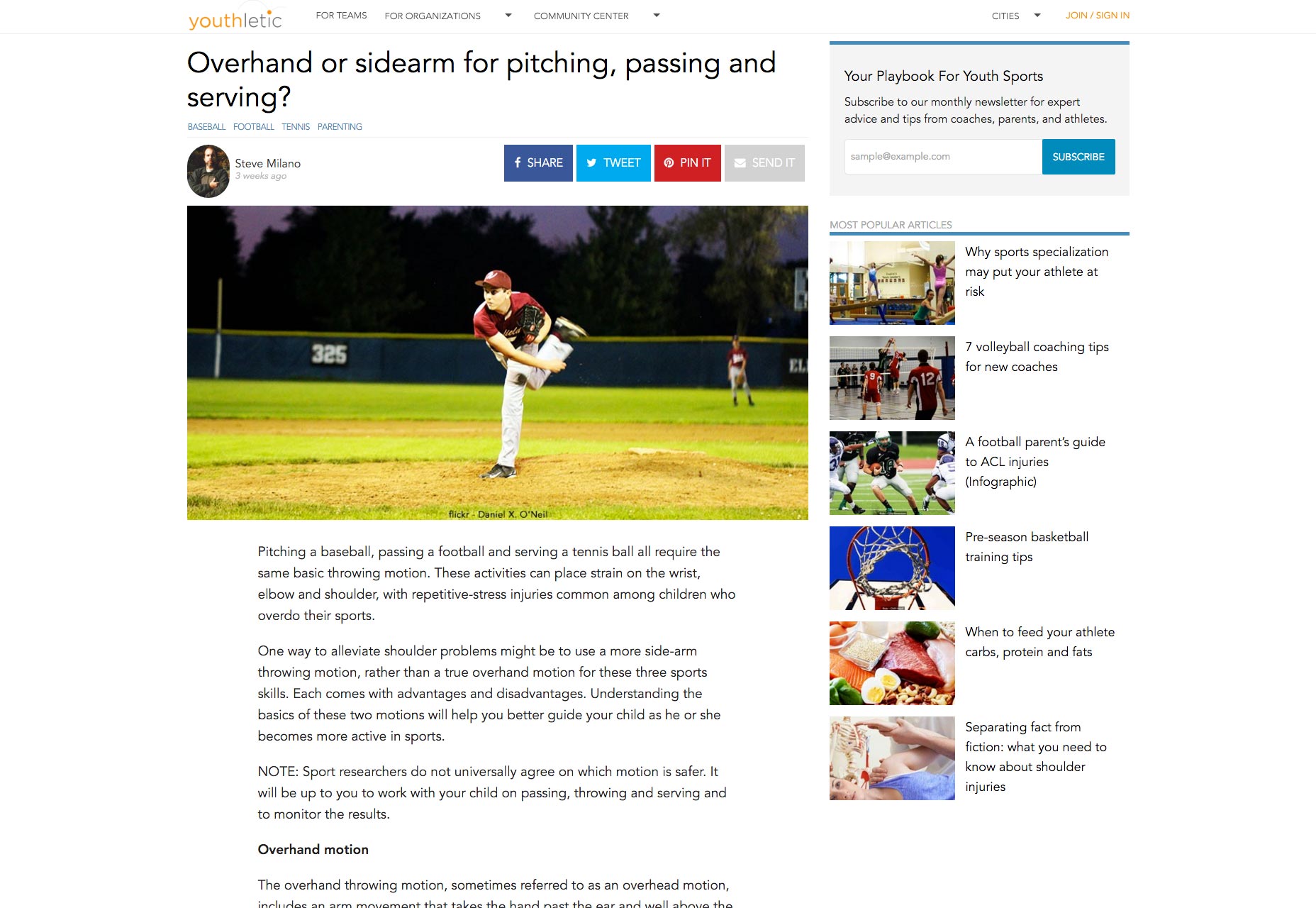 How we redesigned Youthletic.com 004