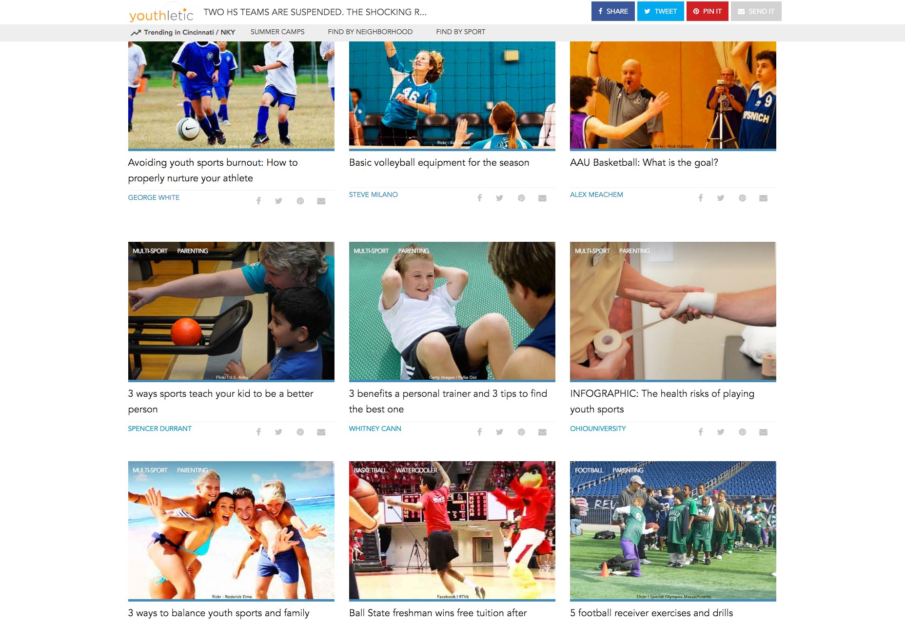 How we redesigned Youthletic.com 002