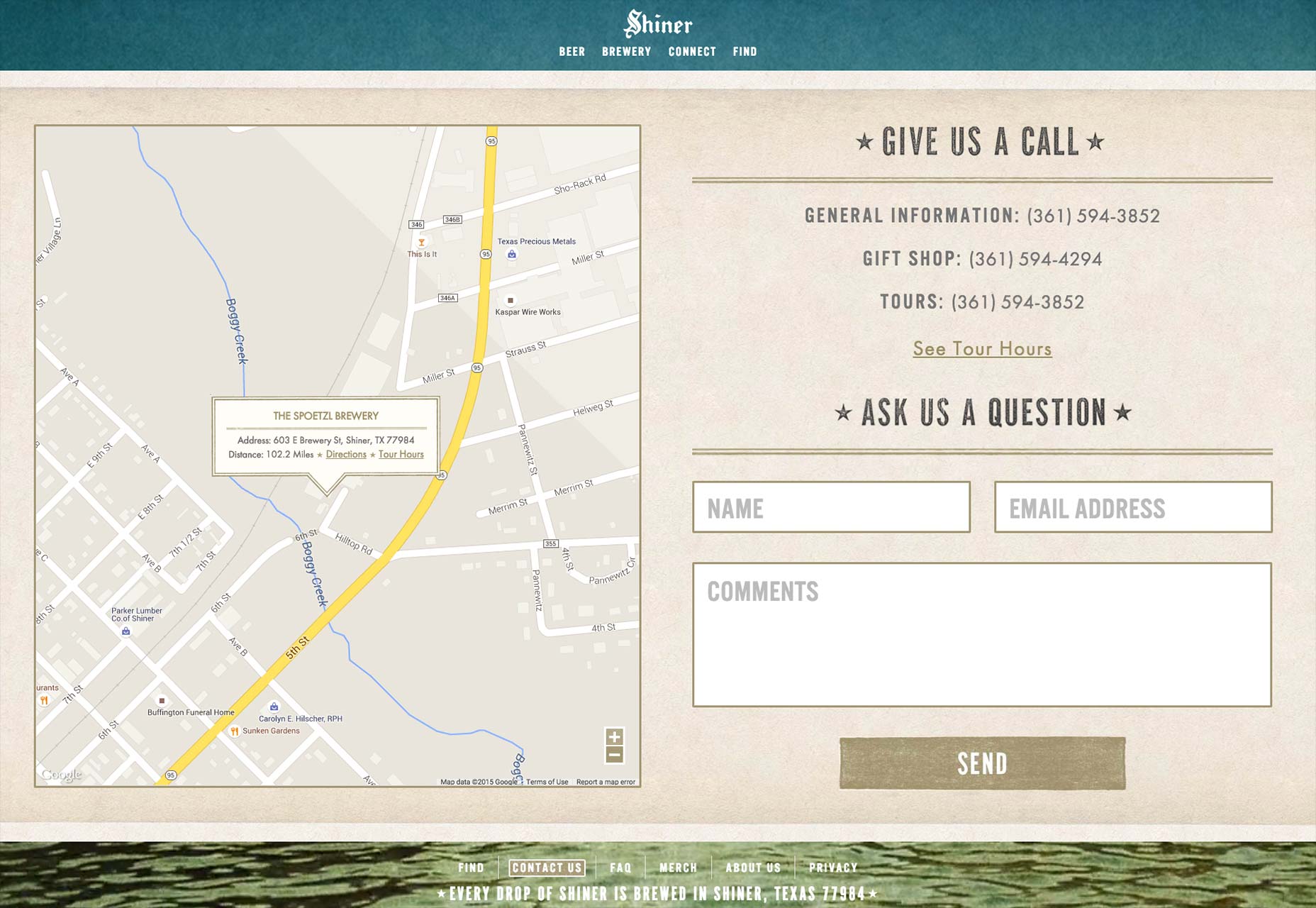 How to design the perfect contact page shiner