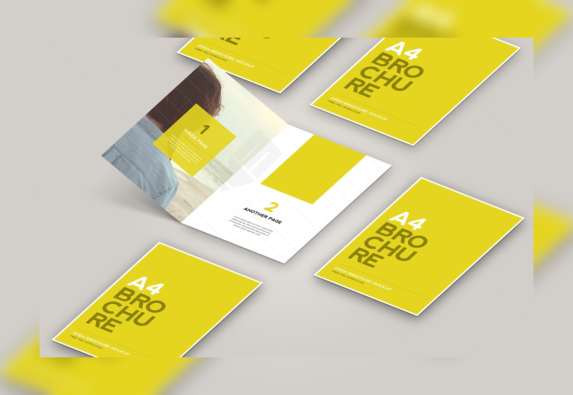 50+ fresh resources for designers, November 2015 Open Brochure Mockup
