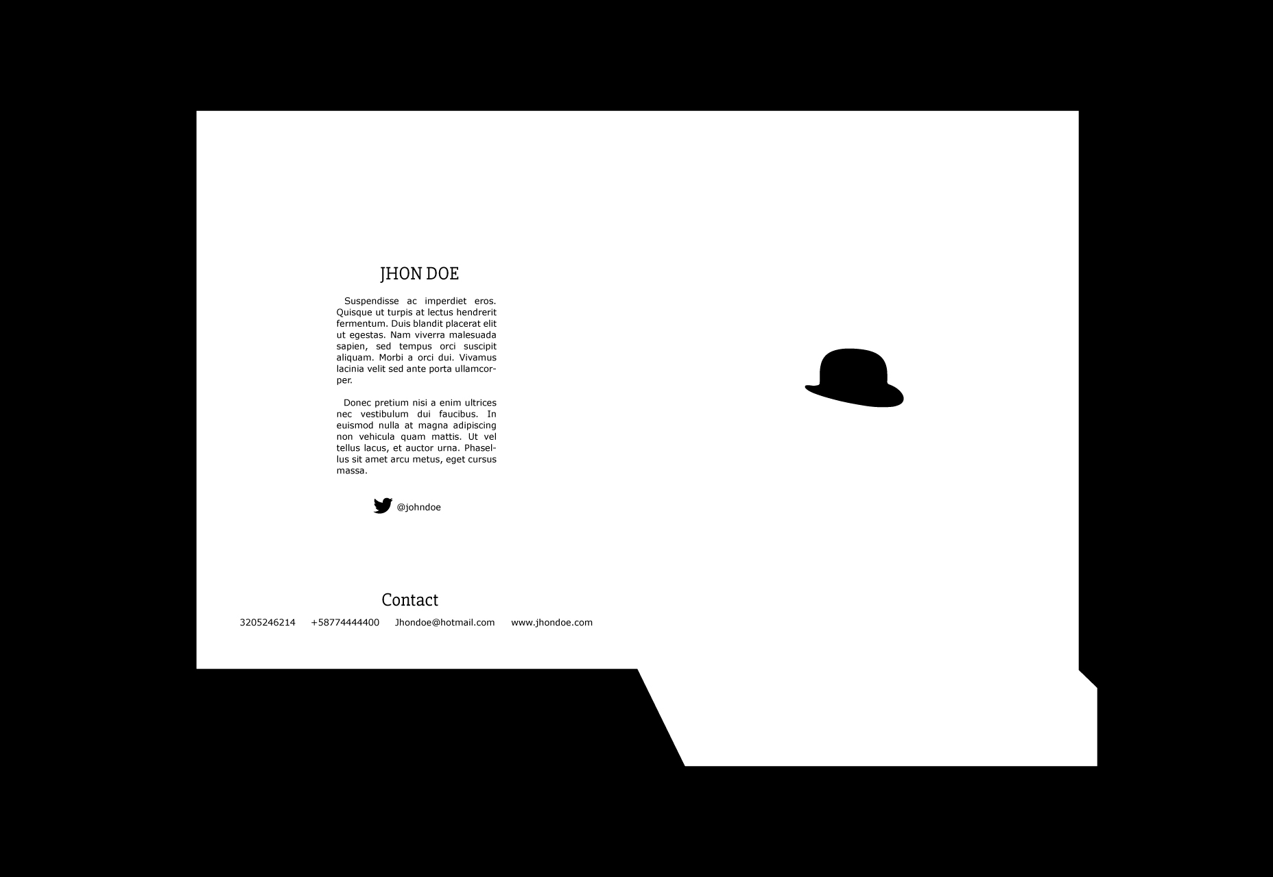 50+ fresh resources for designers, November 2015 Fancy: Clean Style Folder Template