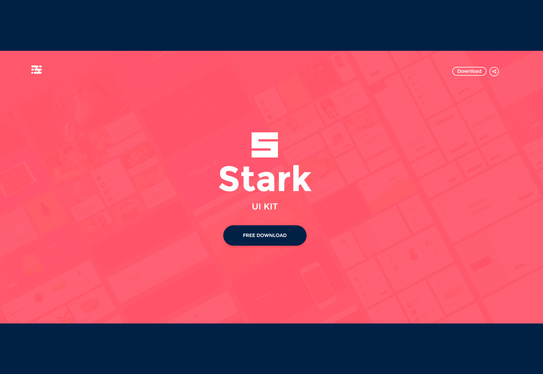 50+ fresh resources for designers, November 2015 Stark: Multipurpose Flat UI Kit