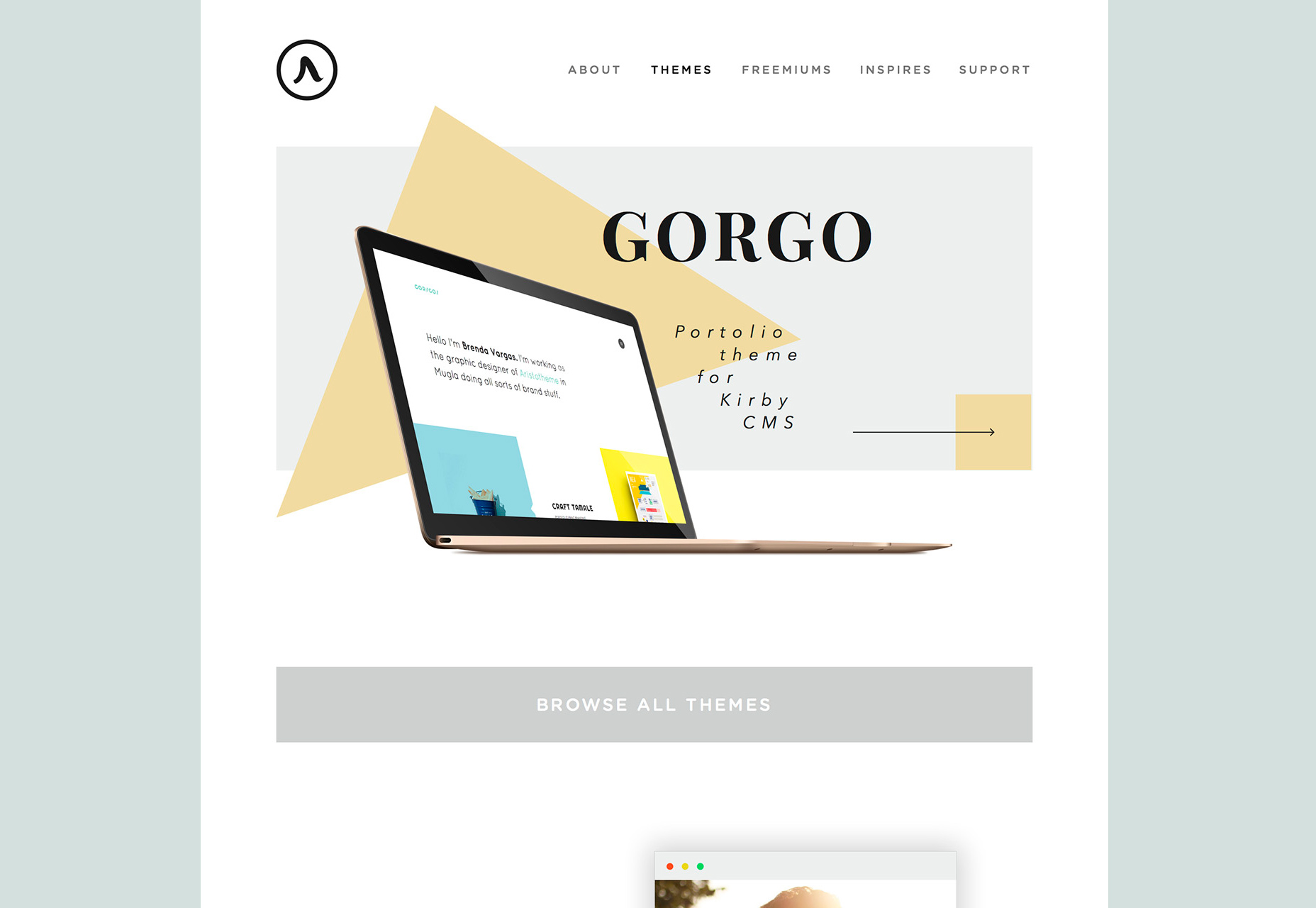50+ fresh resources for designers, November 2015 Agron: Portfolio Sketch Web Theme