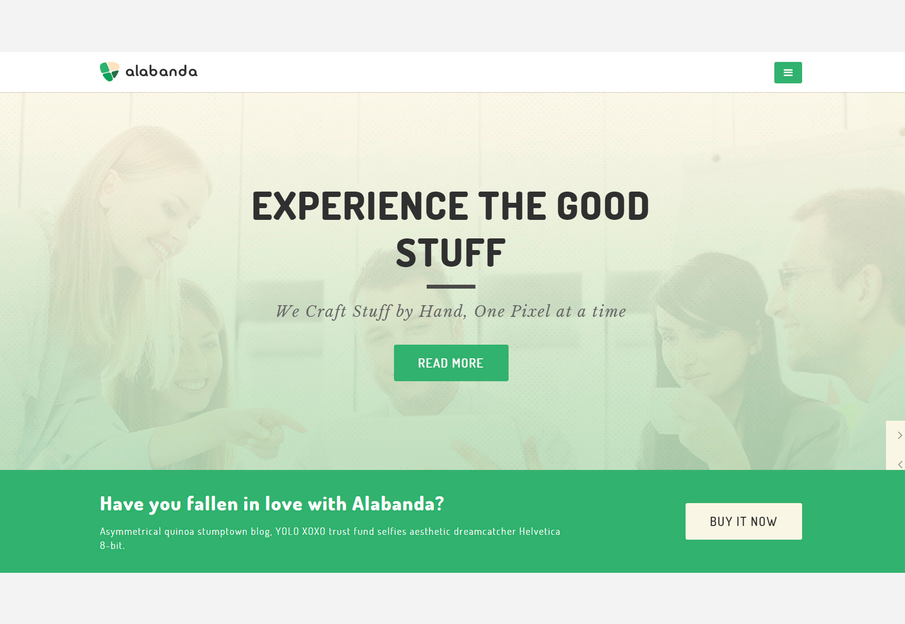 50+ fresh resources for designers, November 2015 Alabanda: Business Sketch and HTML Theme