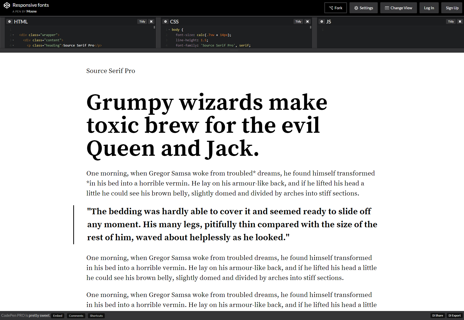 50+ fresh resources for designers, November 2015 CSS Responsive Fonts