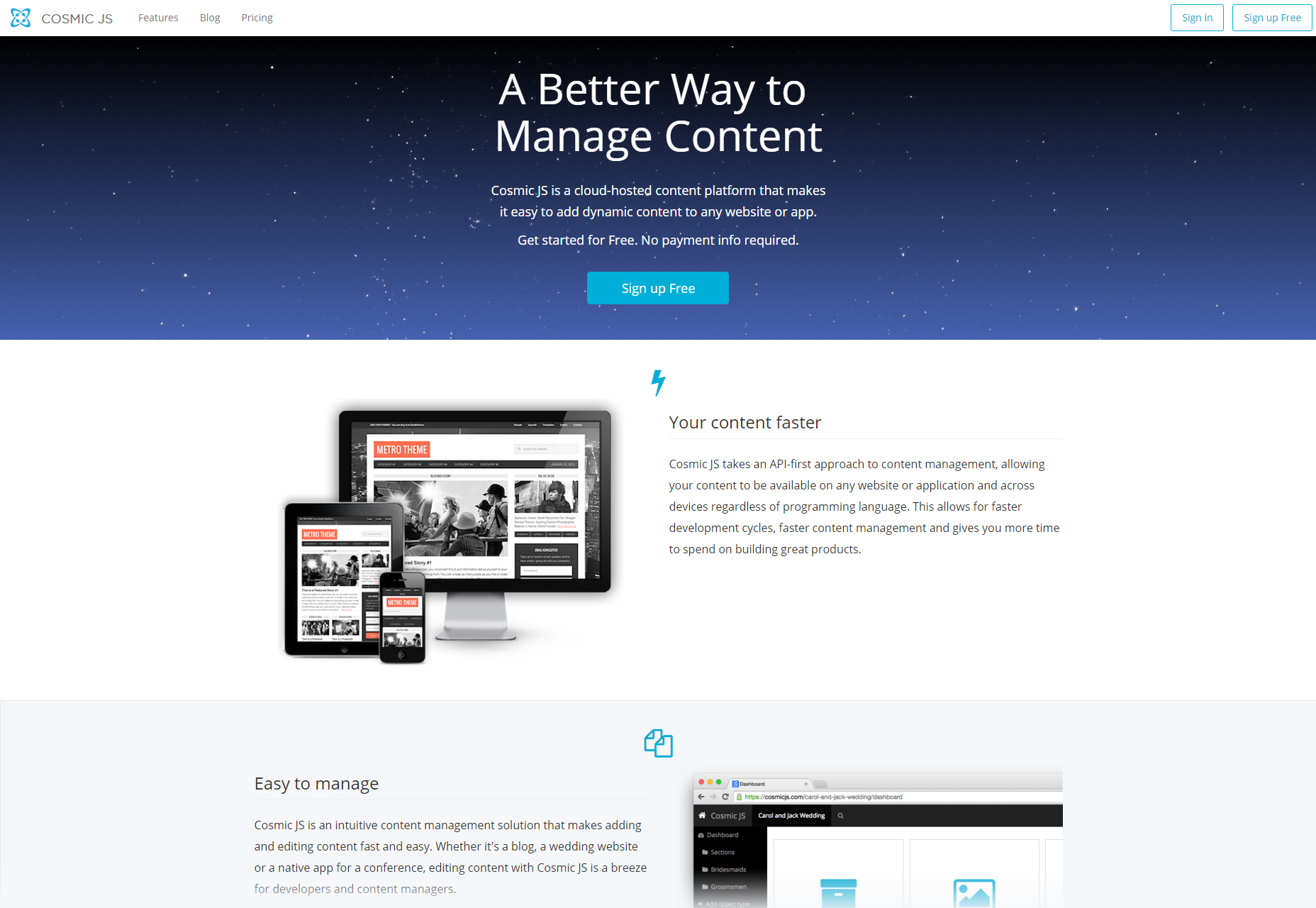 50+ fresh resources for designers, November 2015 CosmicJS: Cloud-Hosted Content Management Platform