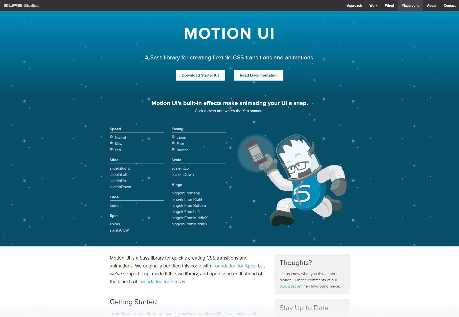 50+ fresh resources for designers, November 2015 Motion UI: Element CSS Animations Library