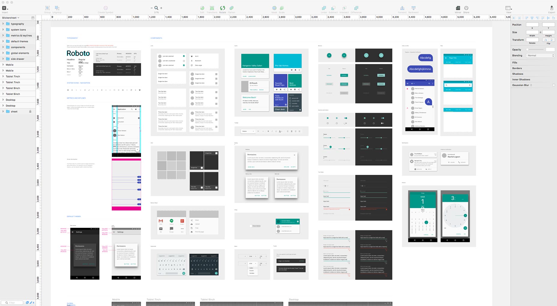 Sketch 3.4 is released material_design_preset