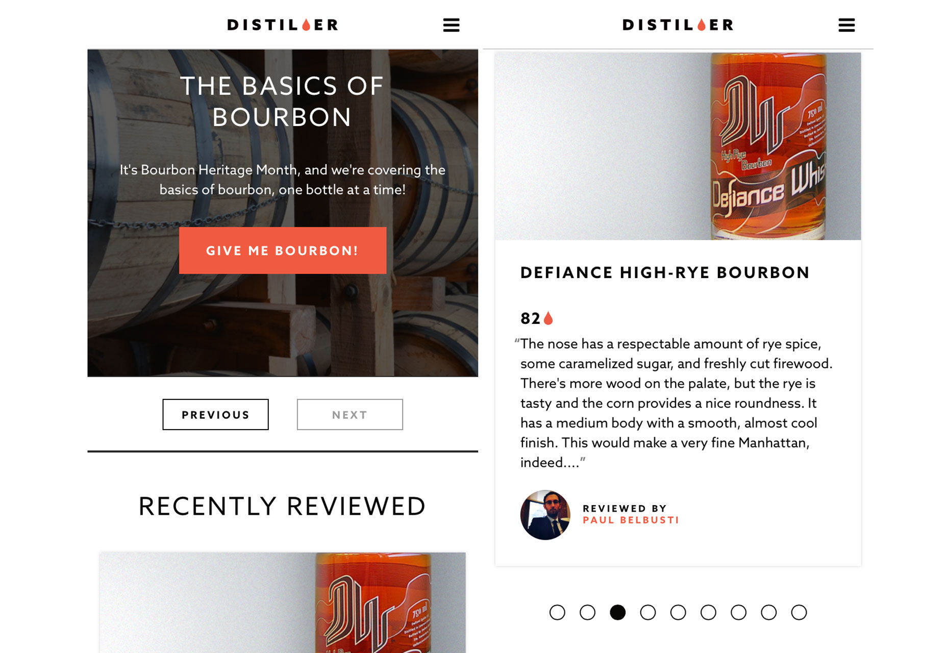 How to customize UX for mobile distiller-mobile
