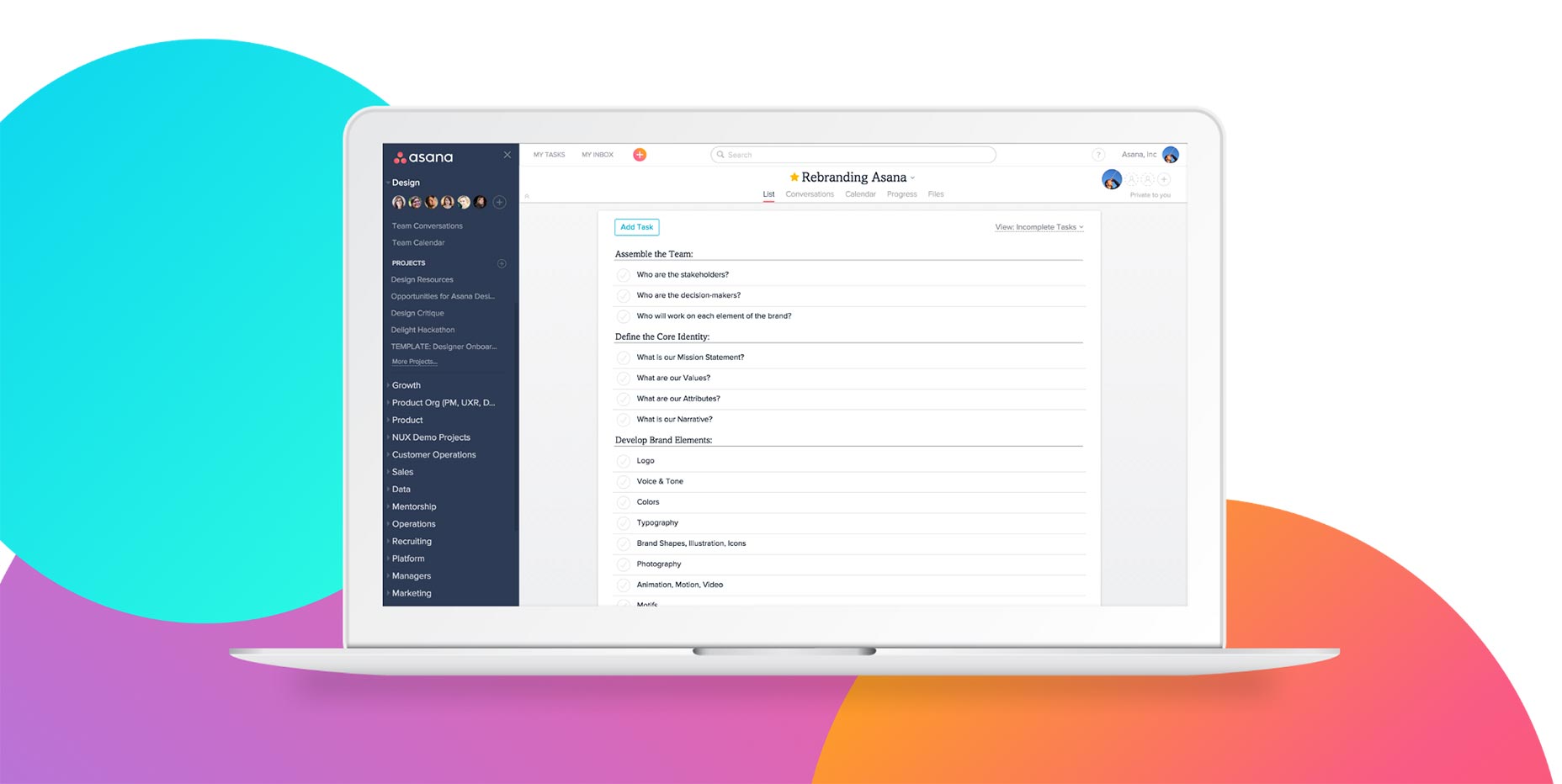 Circling ourselves: the story behind Asana’s rebrand laptop