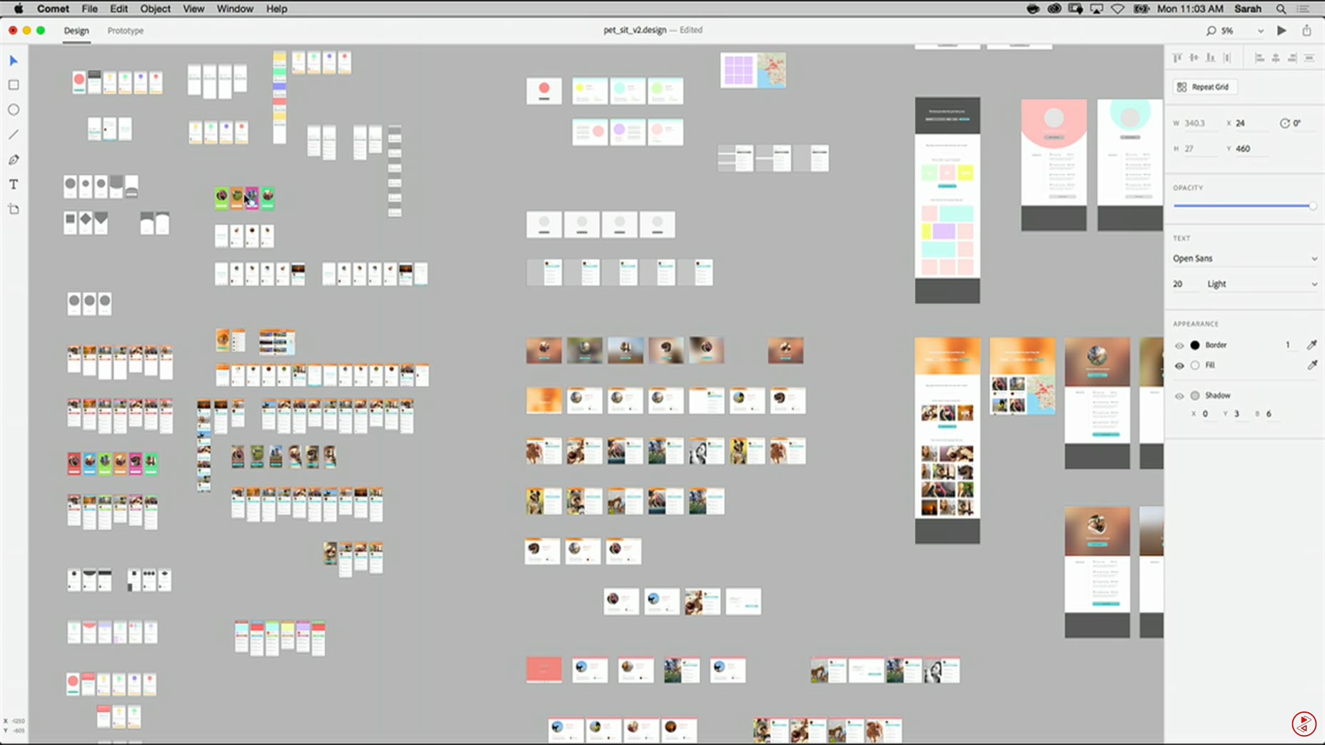 Adobe unveils a revolutionary UX design application at MAX comet_art_boards