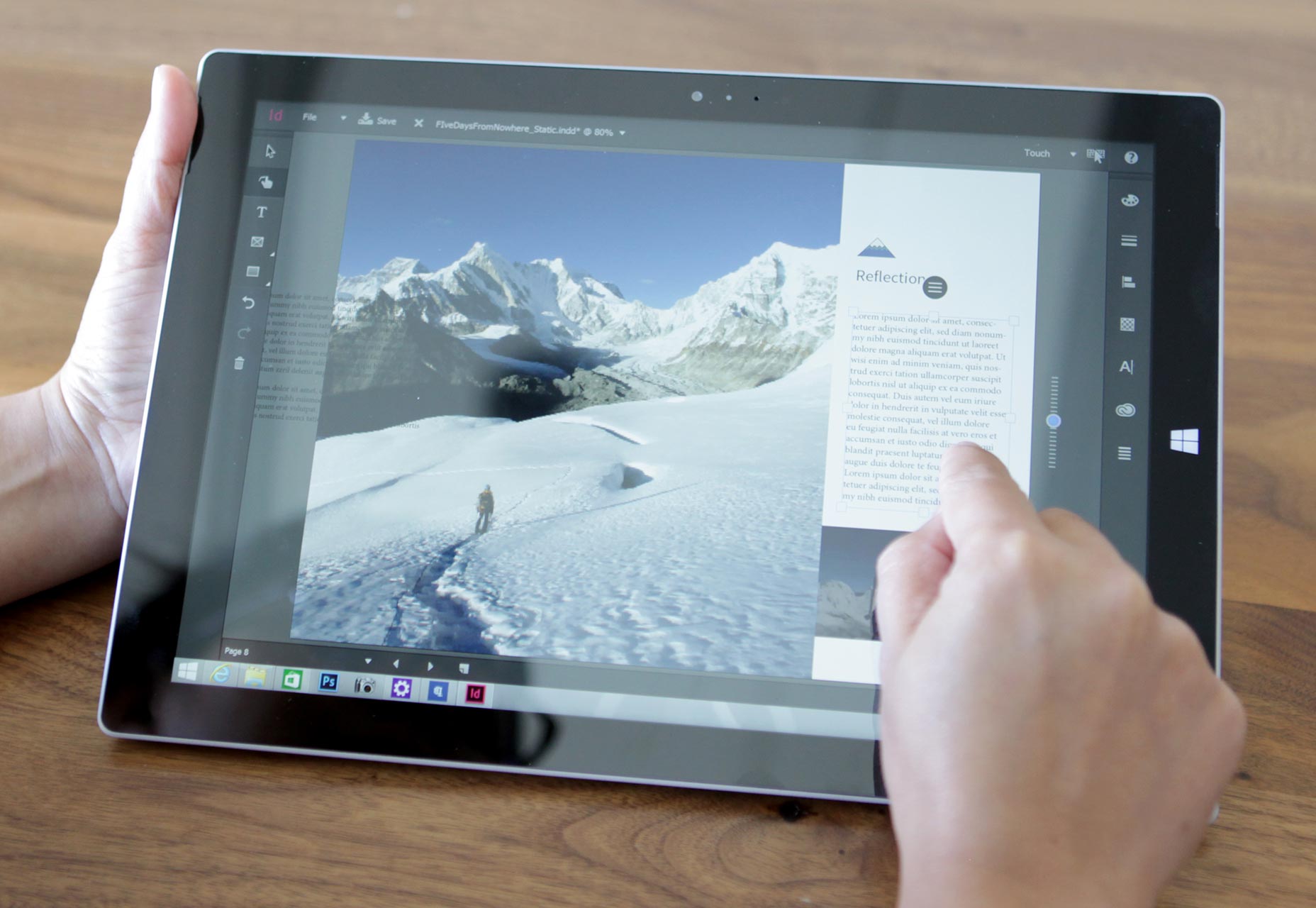 Adobe unveils a revolutionary UX design application at MAX InDesign-Touch-Workspace