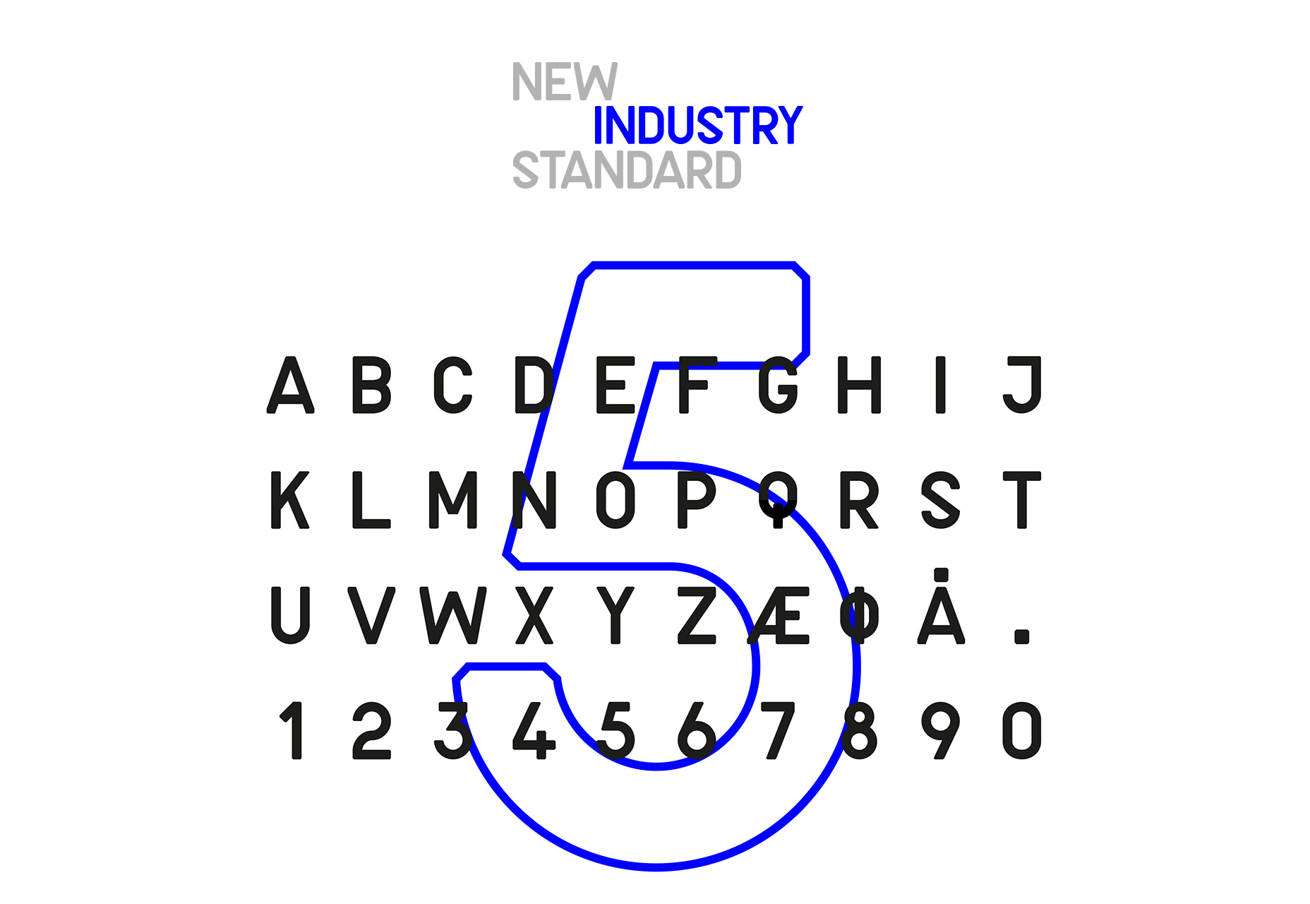 50+ fresh resources for designers, October 2015 New Industry: Technical Looking Typeface