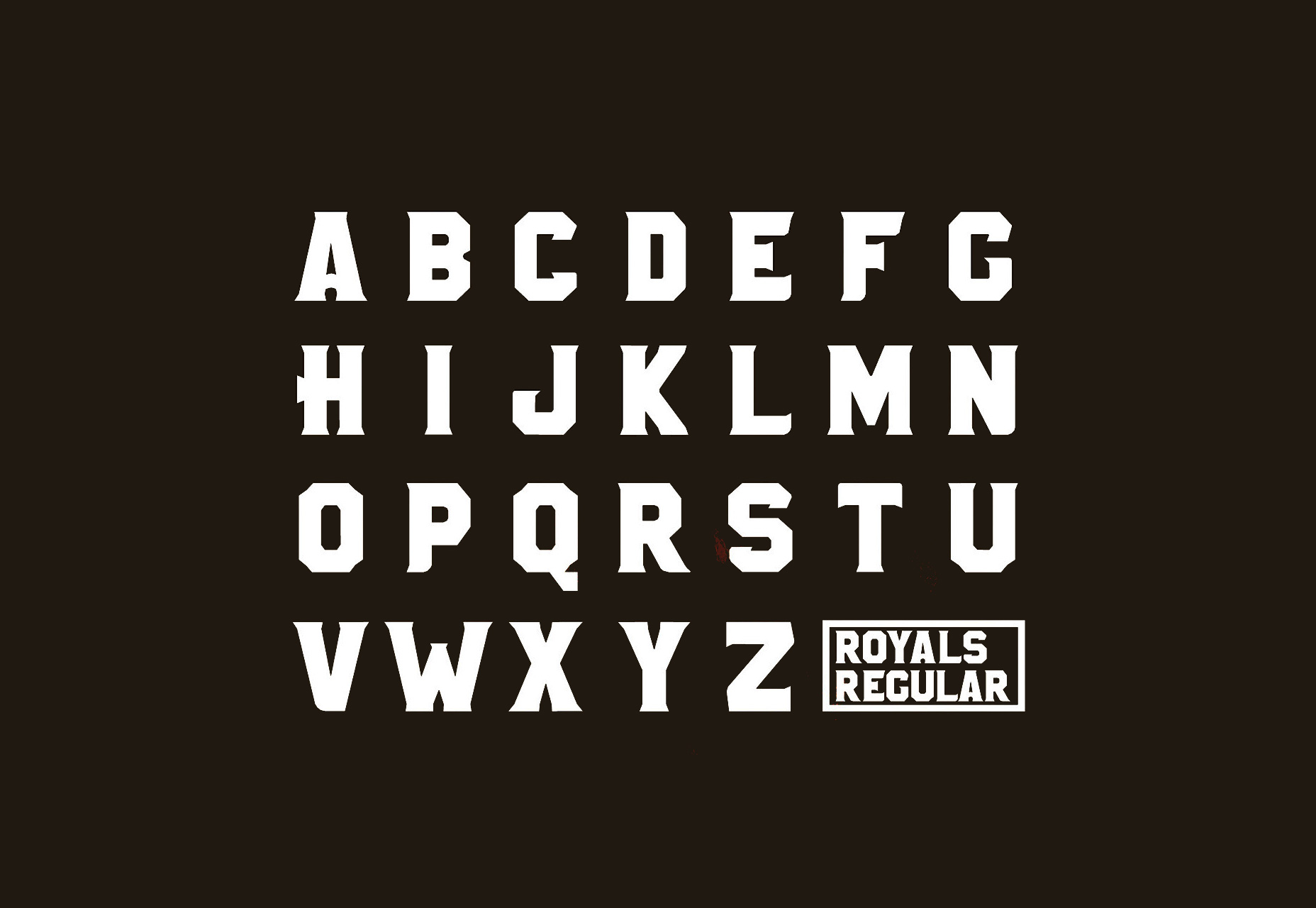 50+ fresh resources for designers, October 2015 Royals: Hexagon-like Curved Typeface
