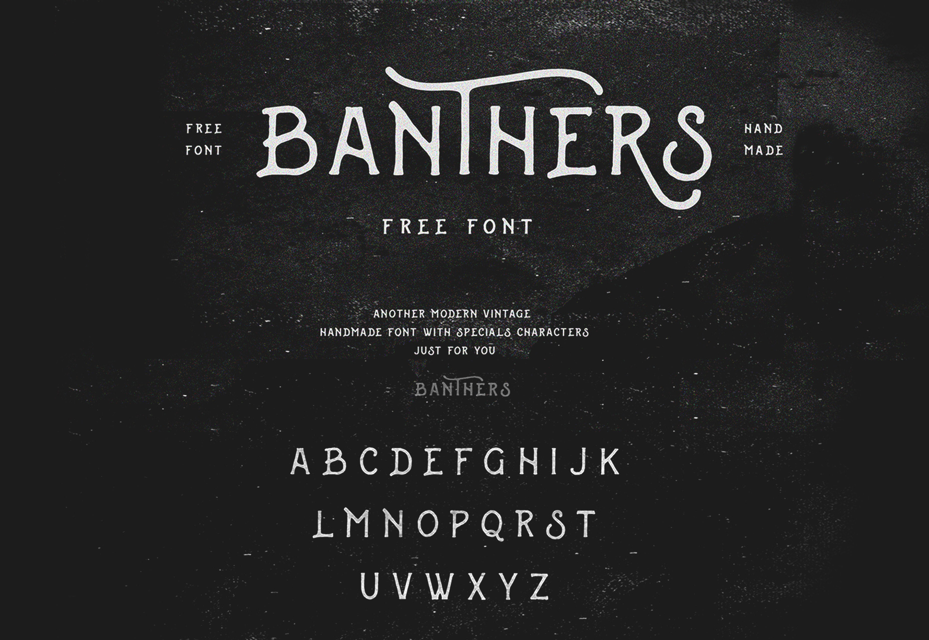50+ fresh resources for designers, October 2015 Banthers: A Chalk Handwritten Typeface