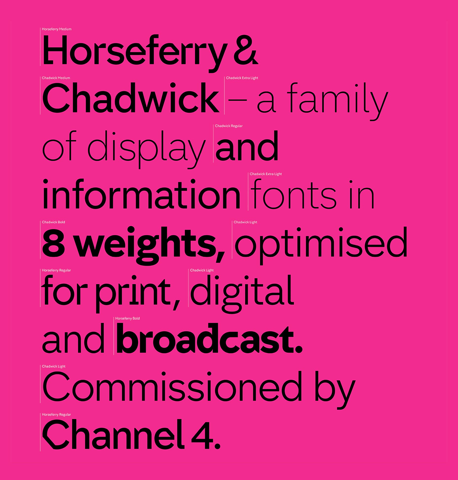 Channel 4 reveals a bizarre rebrand typefaces