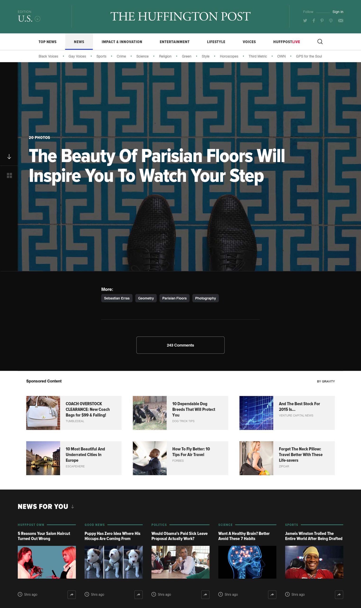 The Huffington Post debuts a bold new design 000