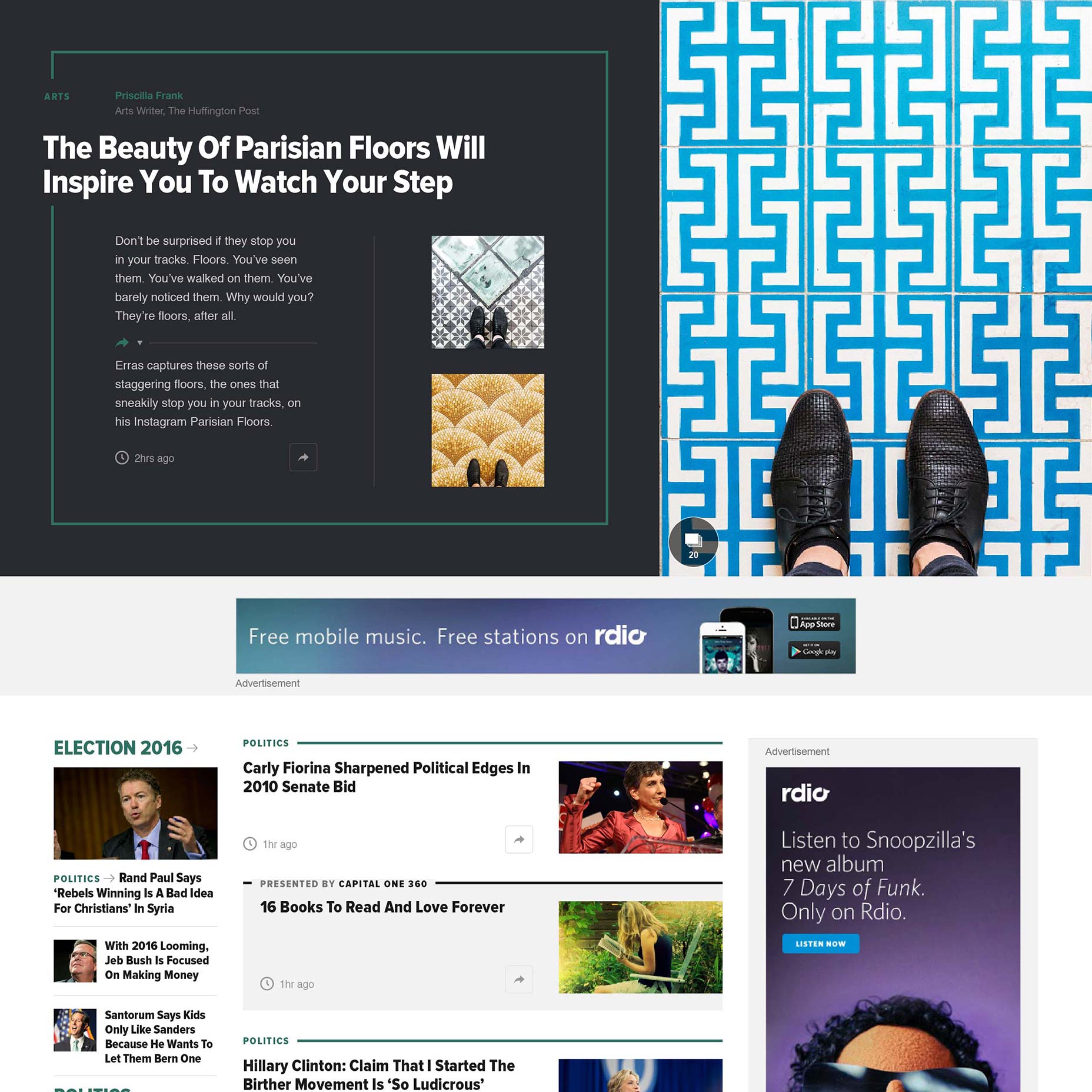 The Huffington Post debuts a bold new design 002