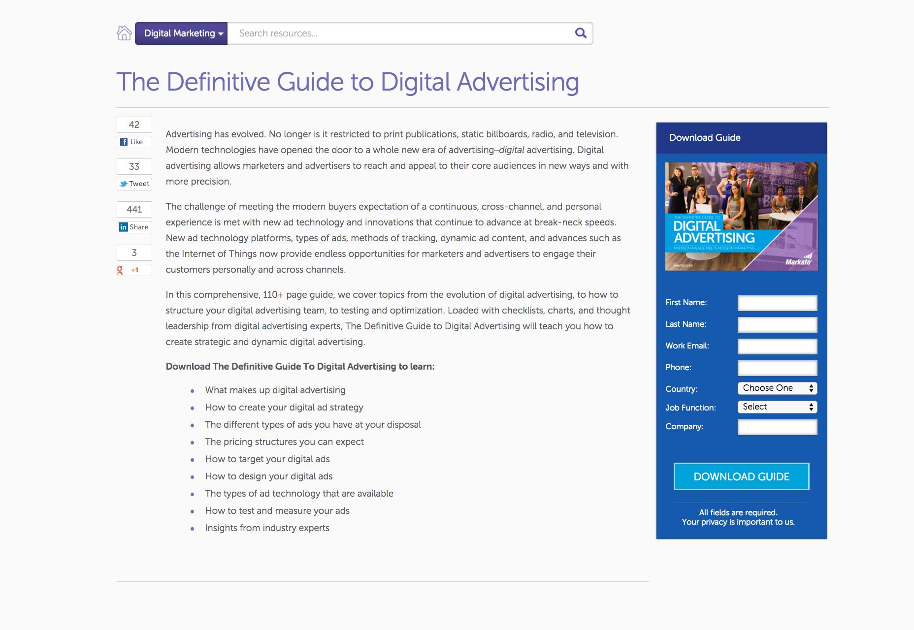 How to design successful forms Marketo