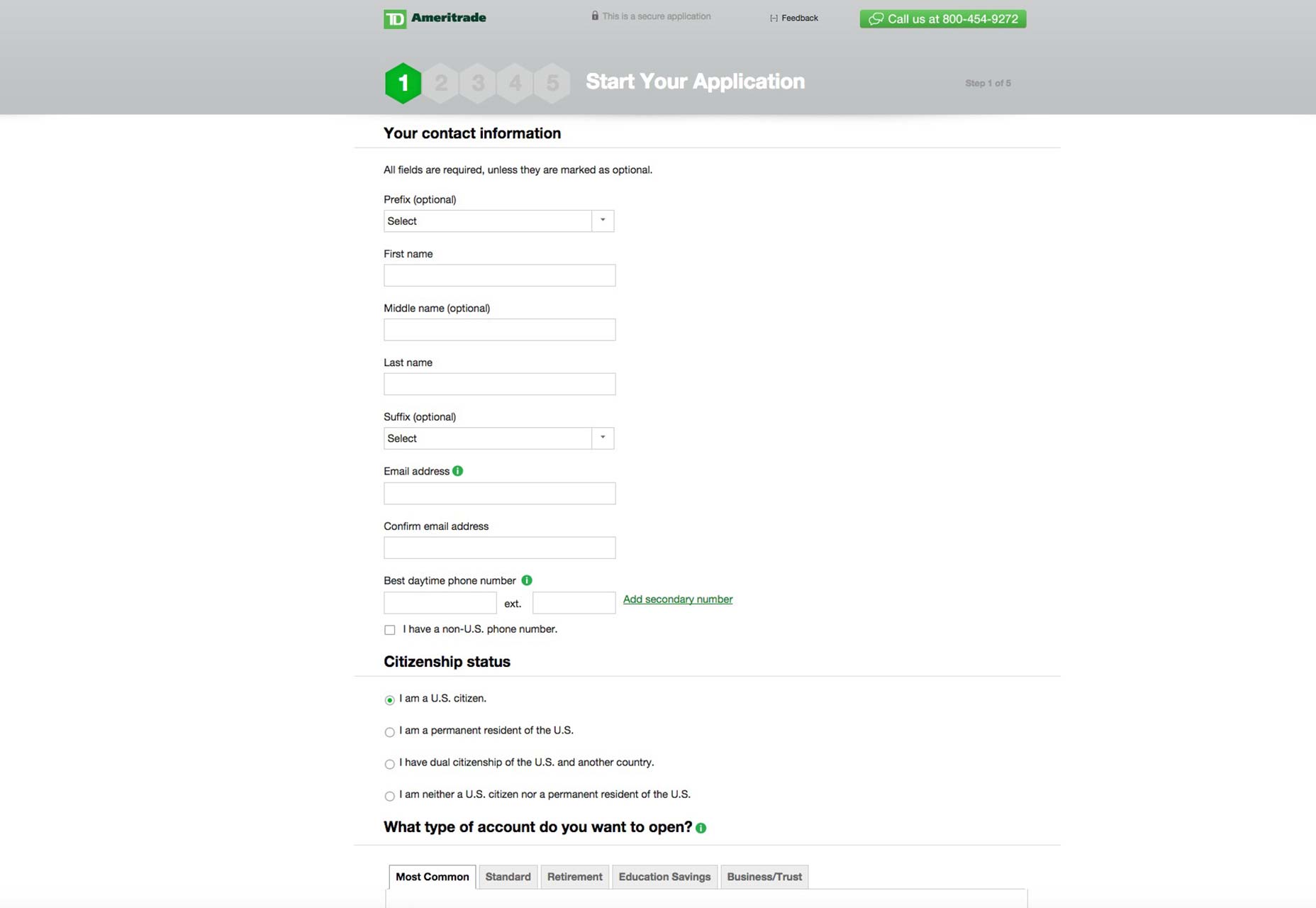 How to design successful forms TD-Ameritrade