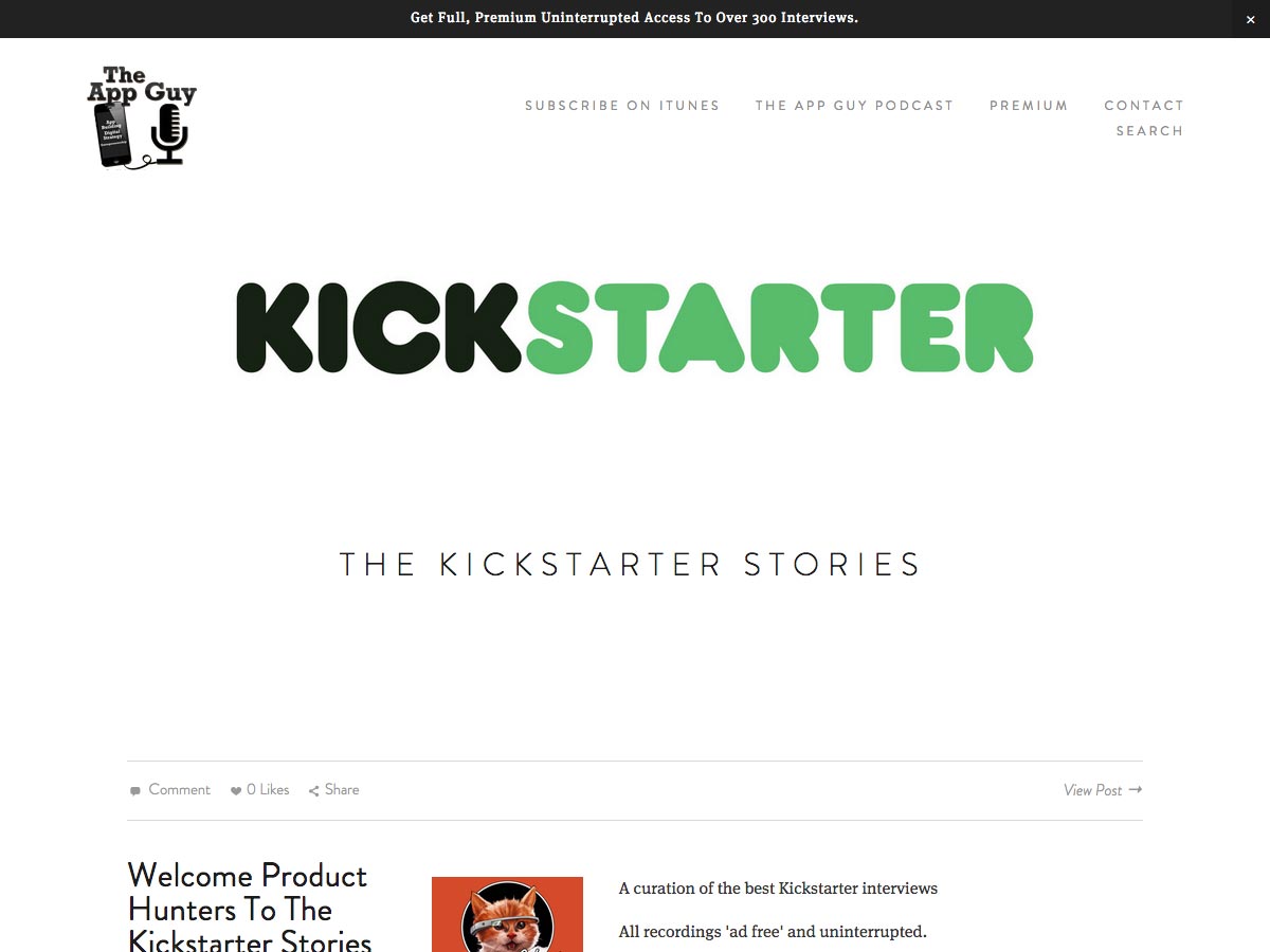 kickstarter stories