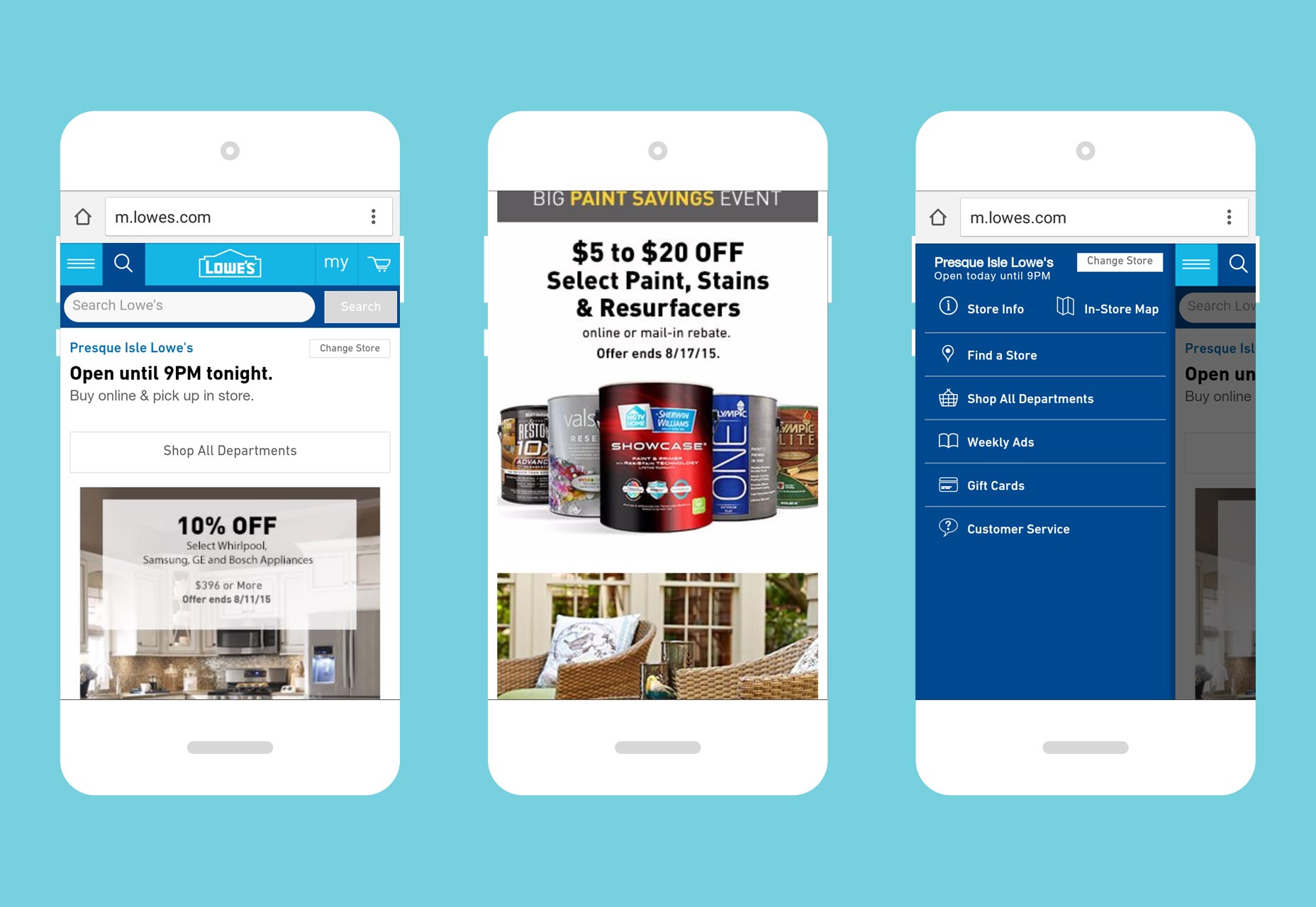 How to design for mobile UX lowes
