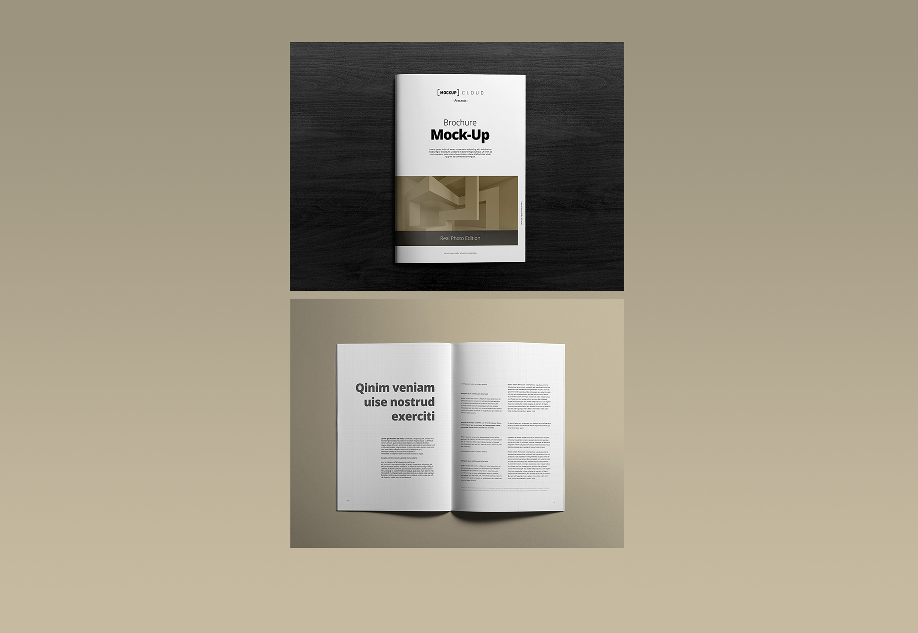 50 incredible freebies for web designers, September 2015 Clean A4 Portrait Brochure Mockups