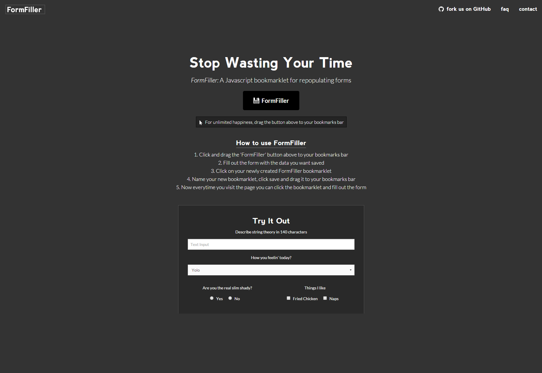 50 incredible freebies for web designers, September 2015 FormFiller: A JavaScript Form Repopulating Bookmarklet