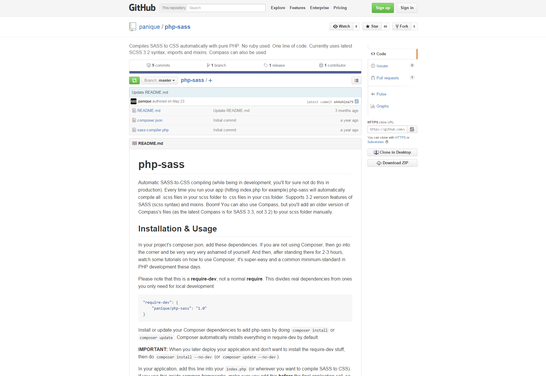 50 incredible freebies for web designers, September 2015 Panique: A PHP Sass to CSS Compiler