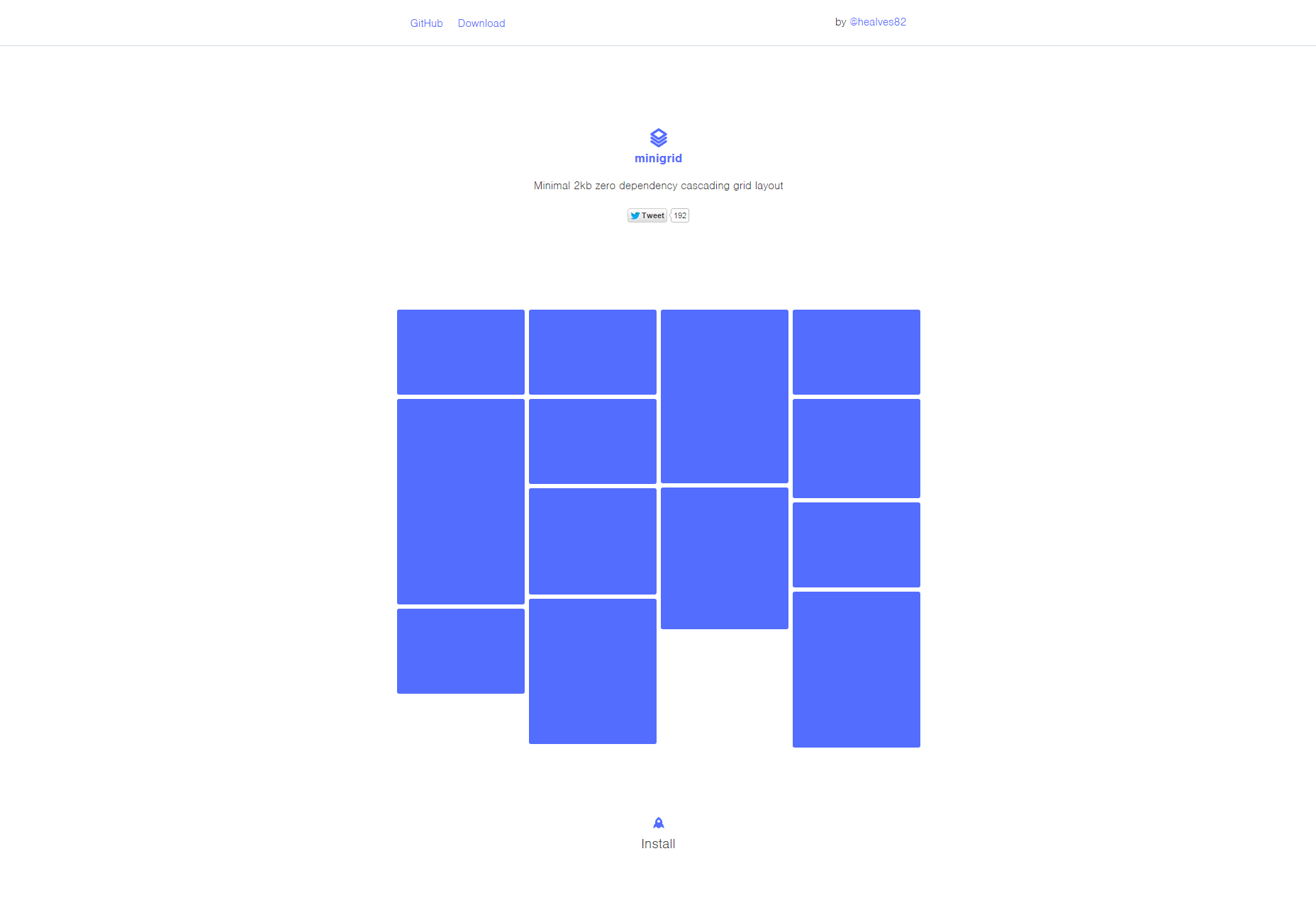 50 incredible freebies for web designers, September 2015 Minigrid: Animated Cascading Grid Layout