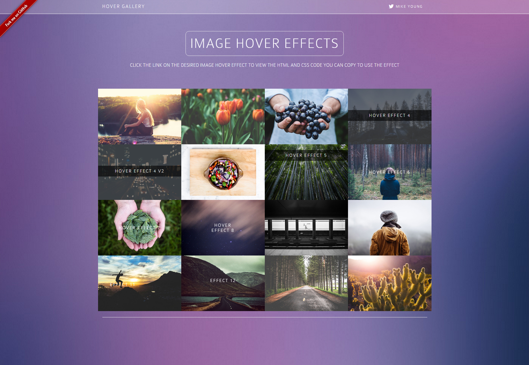 50 incredible freebies for web designers, September 2015 Bootstrap Image Hover HTML & CSS Effects Gallery