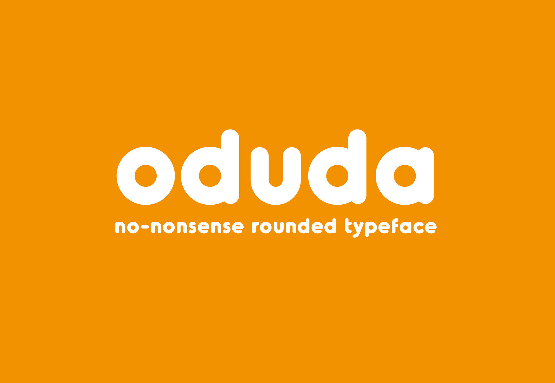 50 incredible freebies for web designers, July 2015 Oduda: Rounded Bold Typeface
