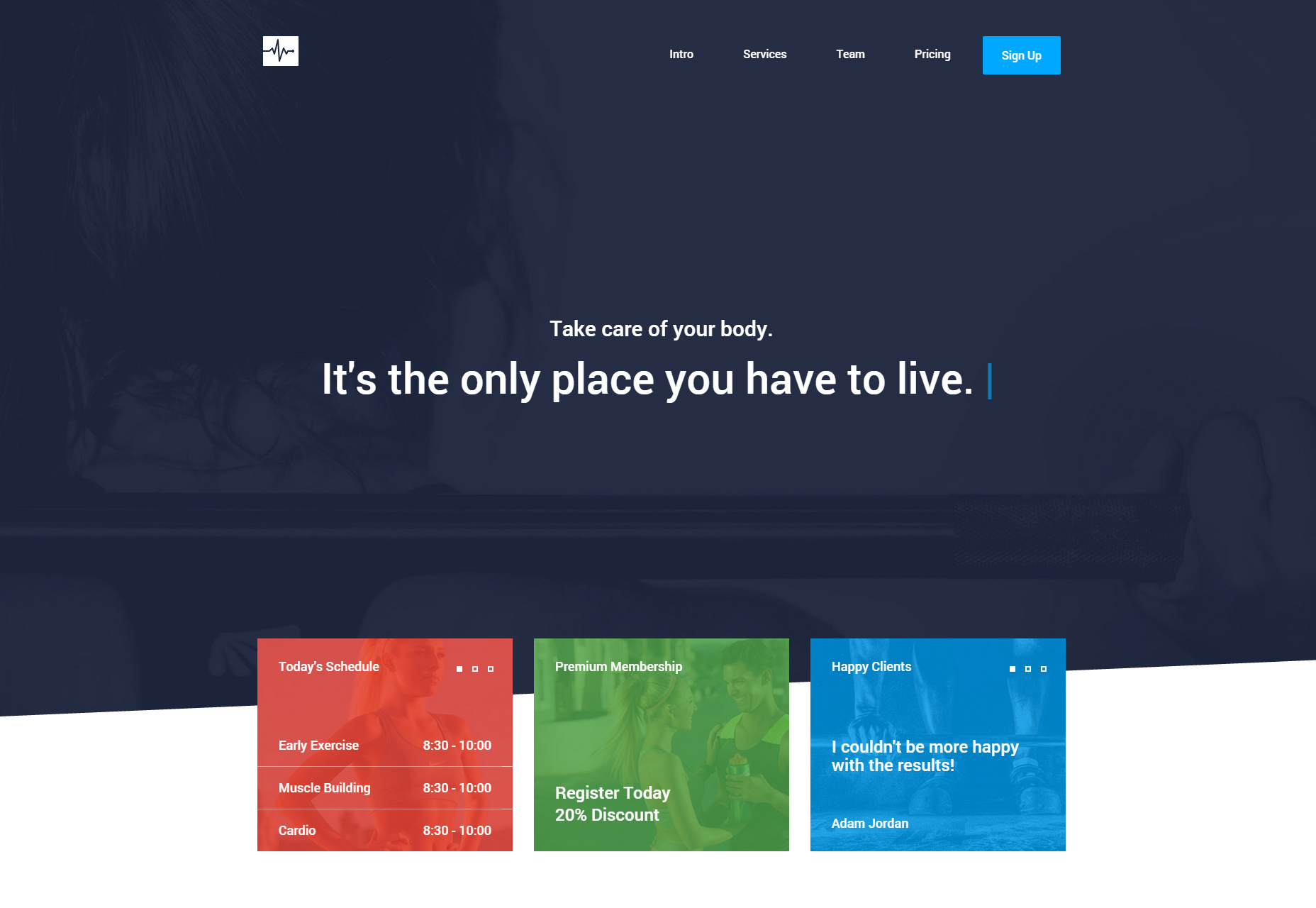 50 incredible freebies for web designers, July 2015 Cardio: One Page Website HTML Template