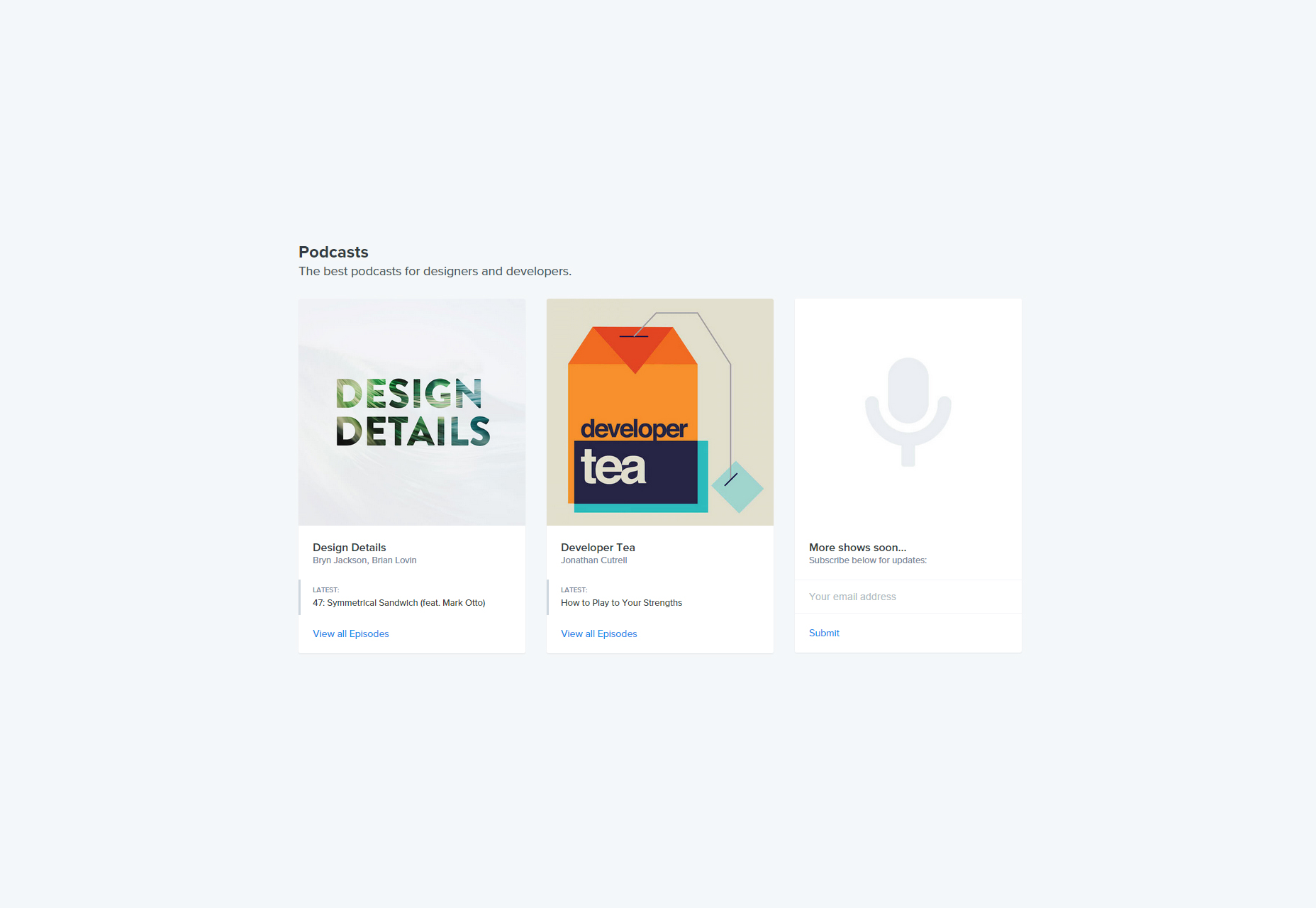 50 incredible freebies for web designers, July 2015 Spec: Learning Podcasts for Designers and Developers.