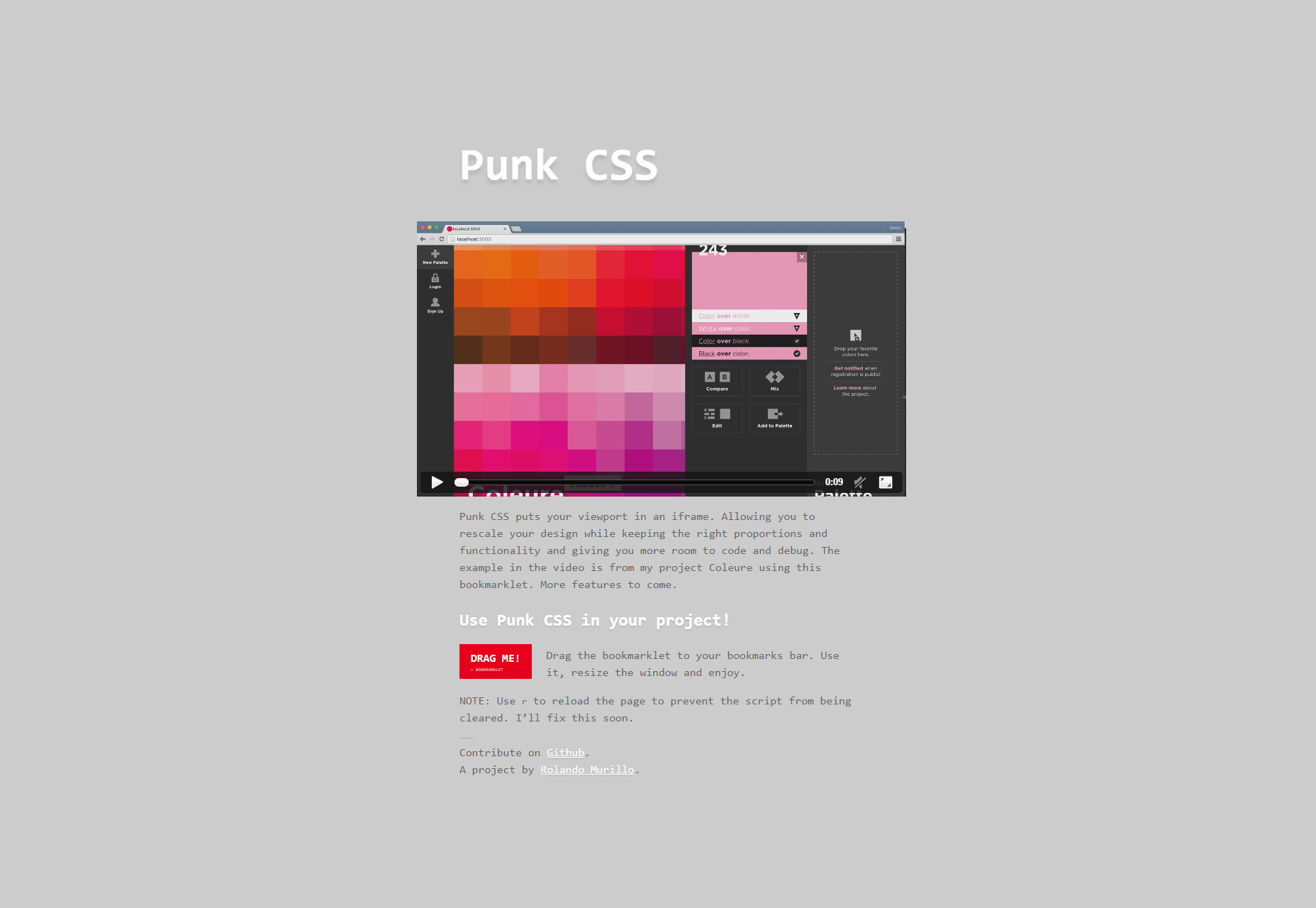 50 incredible freebies for web designers, July 2015 Punk CSS: Scalable Responsive CSS Editor