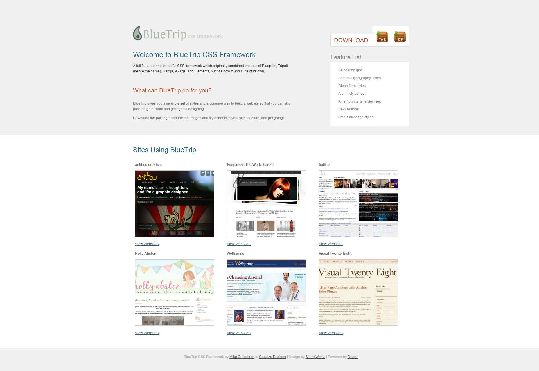 50 incredible freebies for web designers, July 2015 BlueTrip: A Beautiful and Full-featured CSS Framework