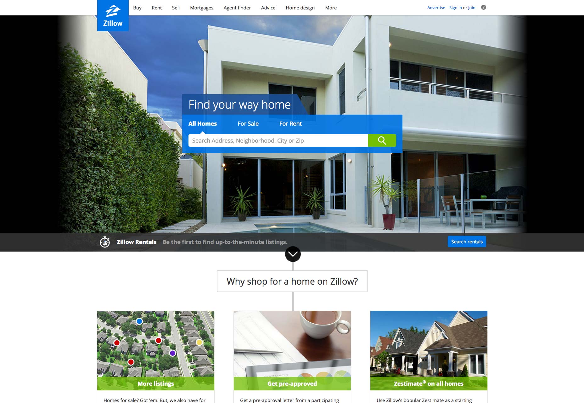 How to drive UX with AJAX zillow