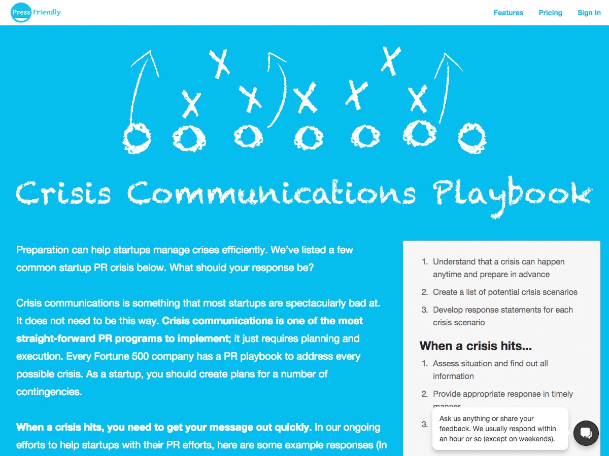 What’s new for designers, July 2015 crisis communications playbook