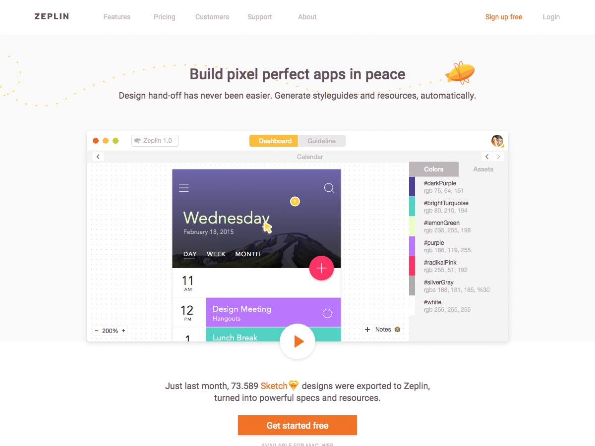 What’s new for designers, July 2015 zeplin
