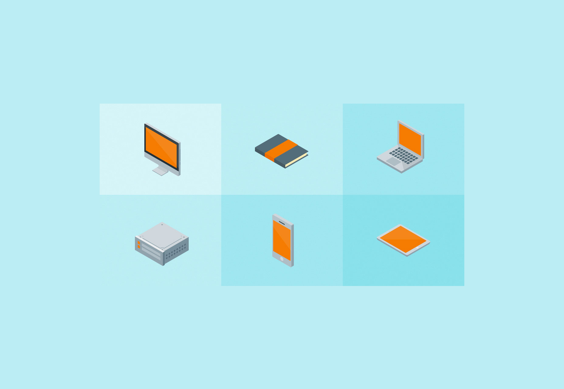 50+ incredible freebies for web designers, June 2015 Free Set of Vector Isometric Material Icons