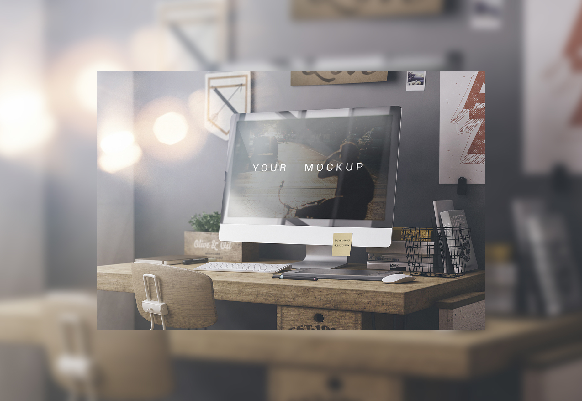 50+ incredible freebies for web designers, June 2015 High-resolution IMac PSD Web Mockup