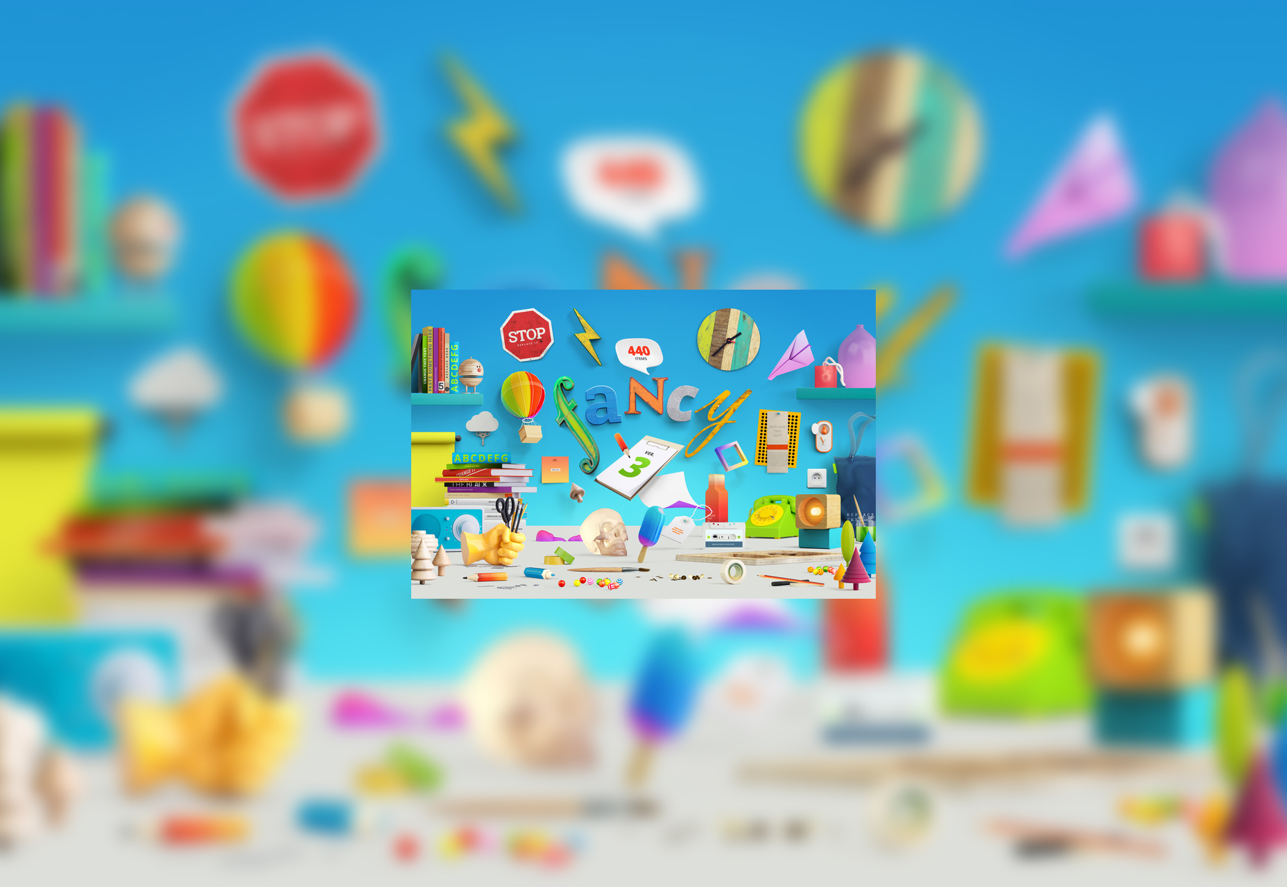 50+ incredible freebies for web designers, June 2015 Fancy Editable PDF Items for Scene Generation