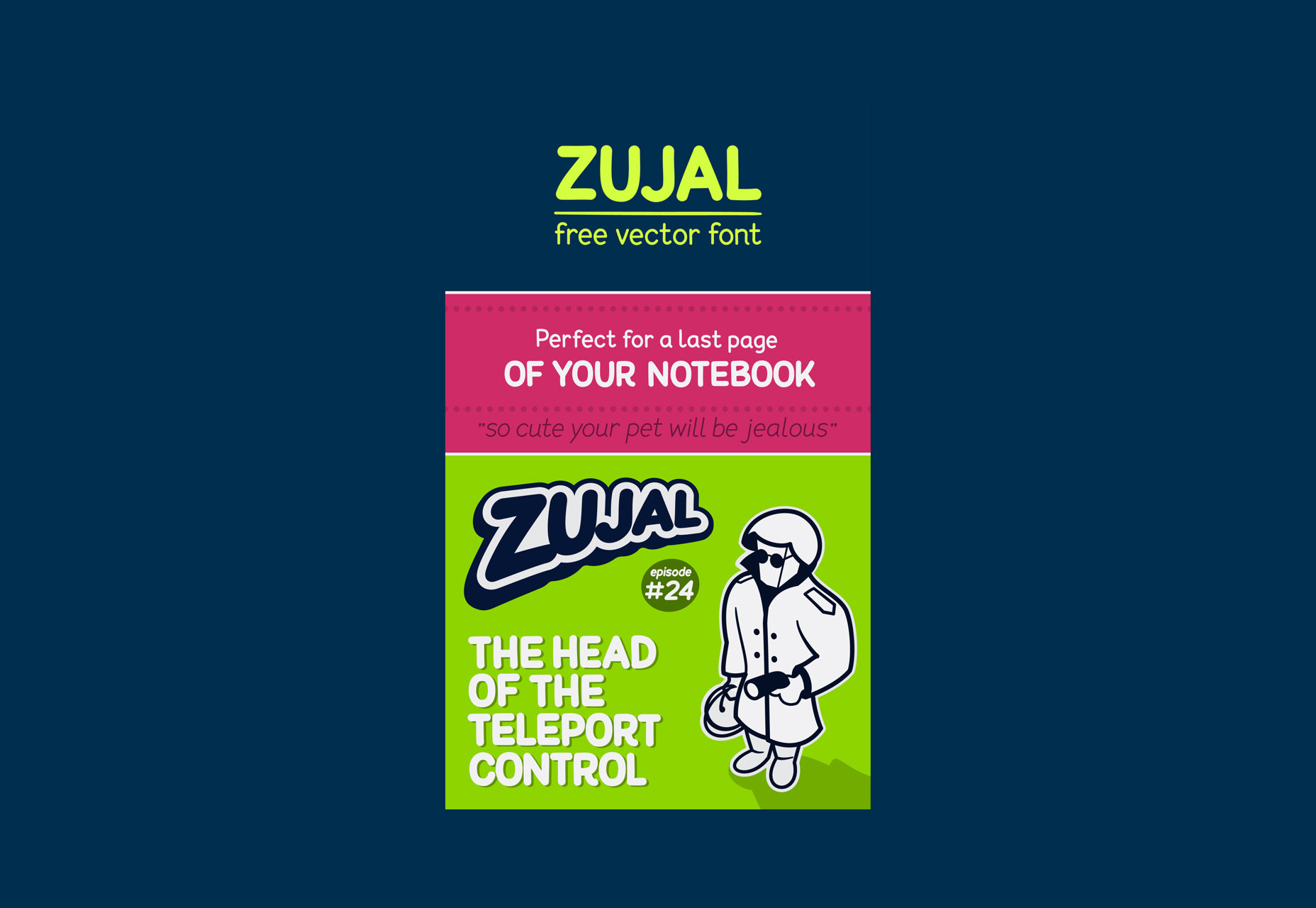 50+ incredible freebies for web designers, June 2015 Zujal: Free Cartoon Vector Font