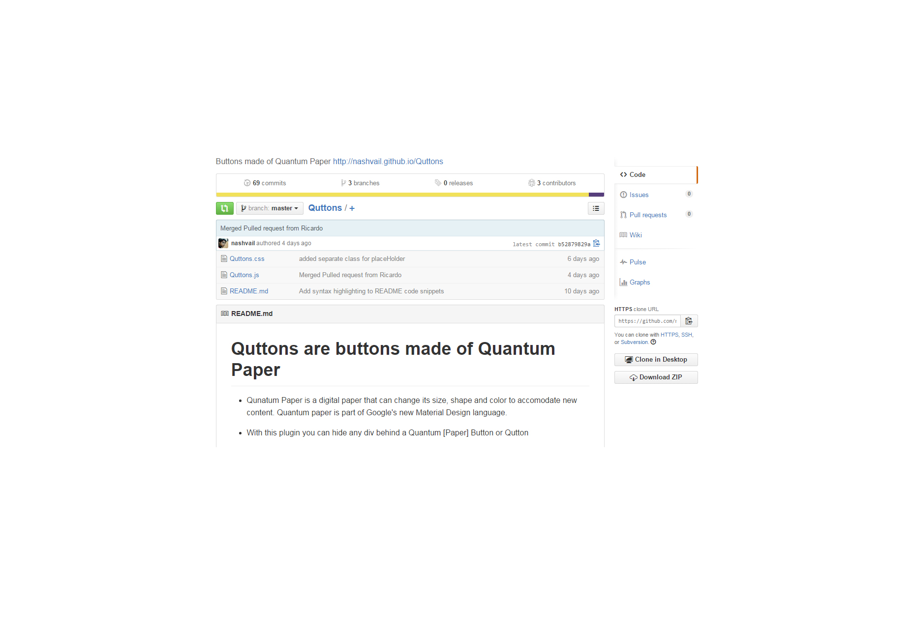 50+ incredible freebies for web designers, June 2015 Quttons: Smooth JQuery Buttons Transformations